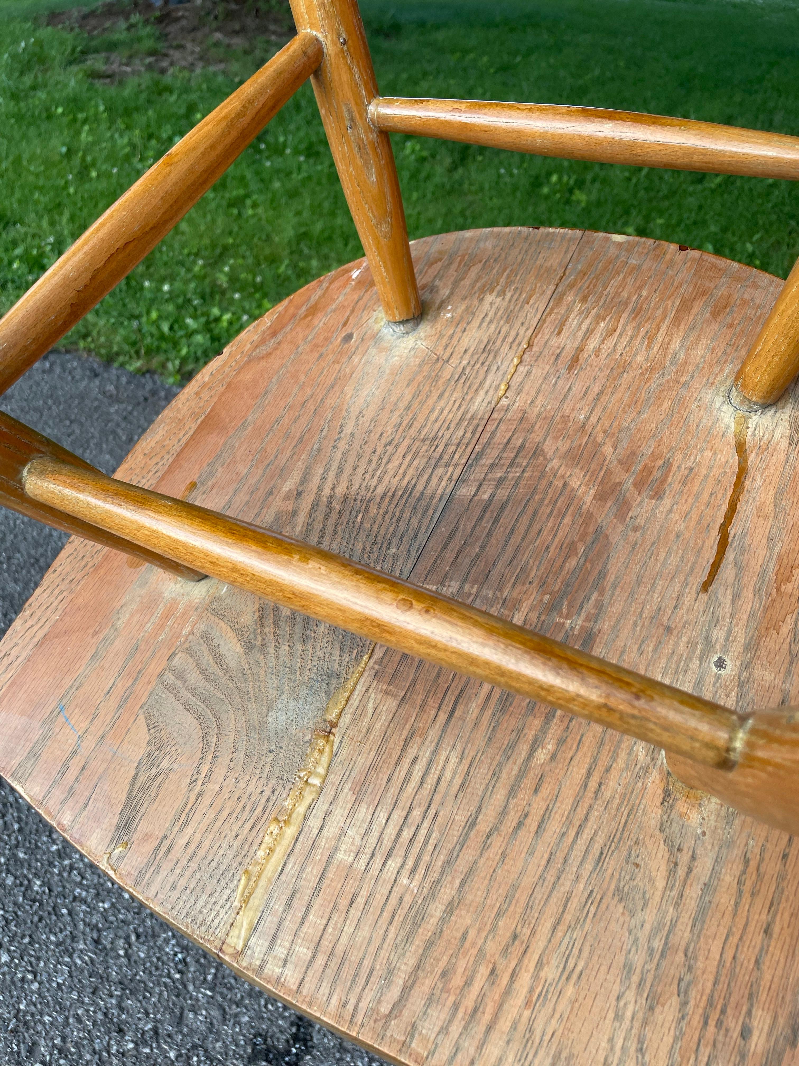 George Nakashima for Knoll Attr. Straight Chairs Mid Century Modern - Set of 4 2