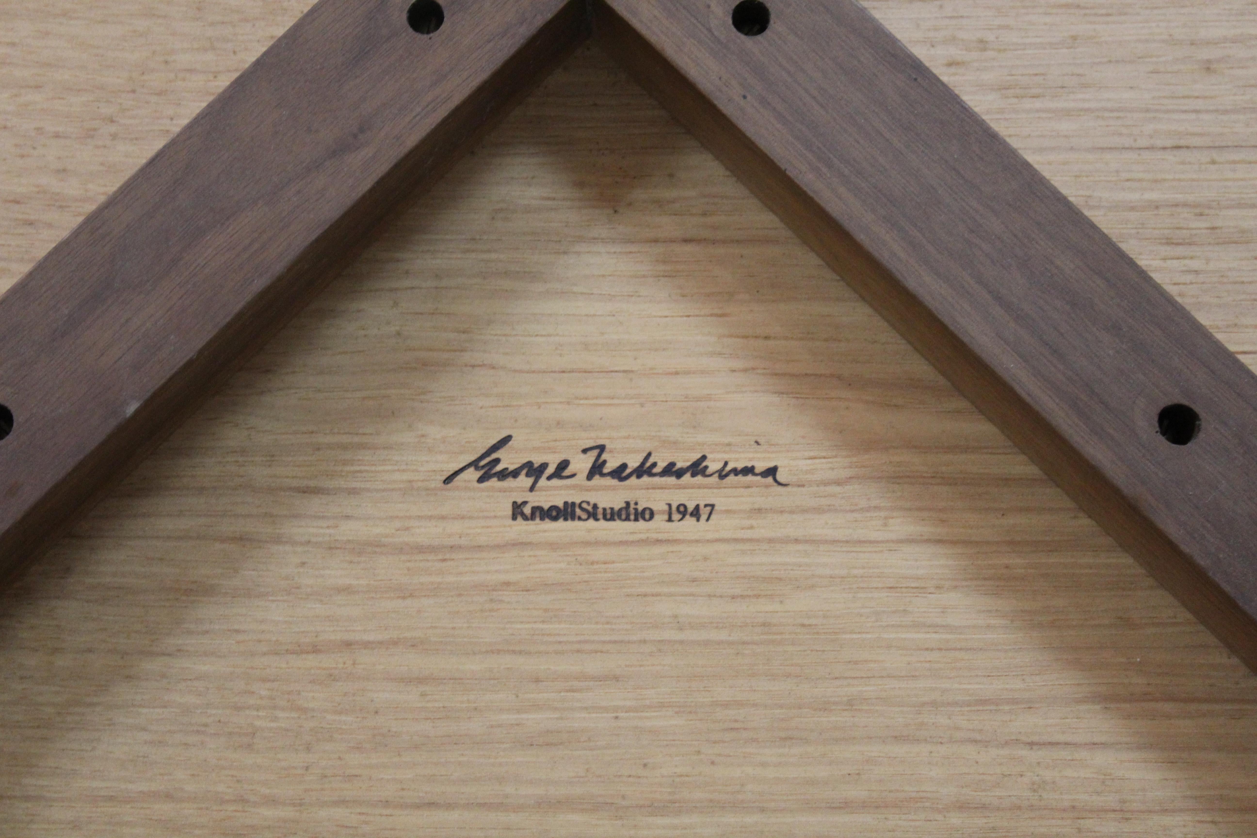 Table à pieds évasés George Nakashima pour Knoll Studio en vente 7
