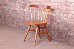 George Nakashima for Knoll Walnut and Hickory Windsor Straight Chair