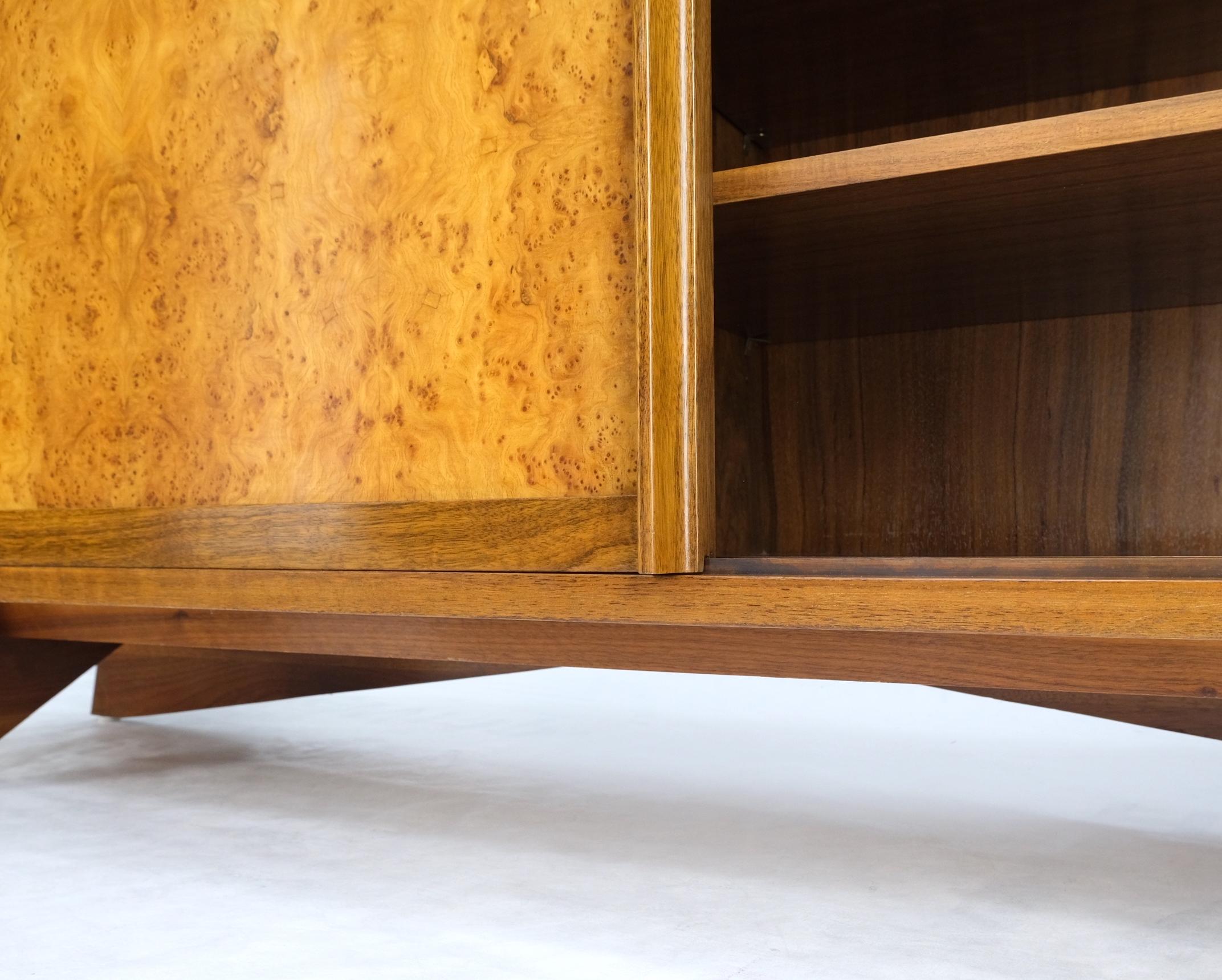 George Nakashima for Widdicomb Long Dresser Credenza Cabinet Burl Sliding Doors  For Sale 1