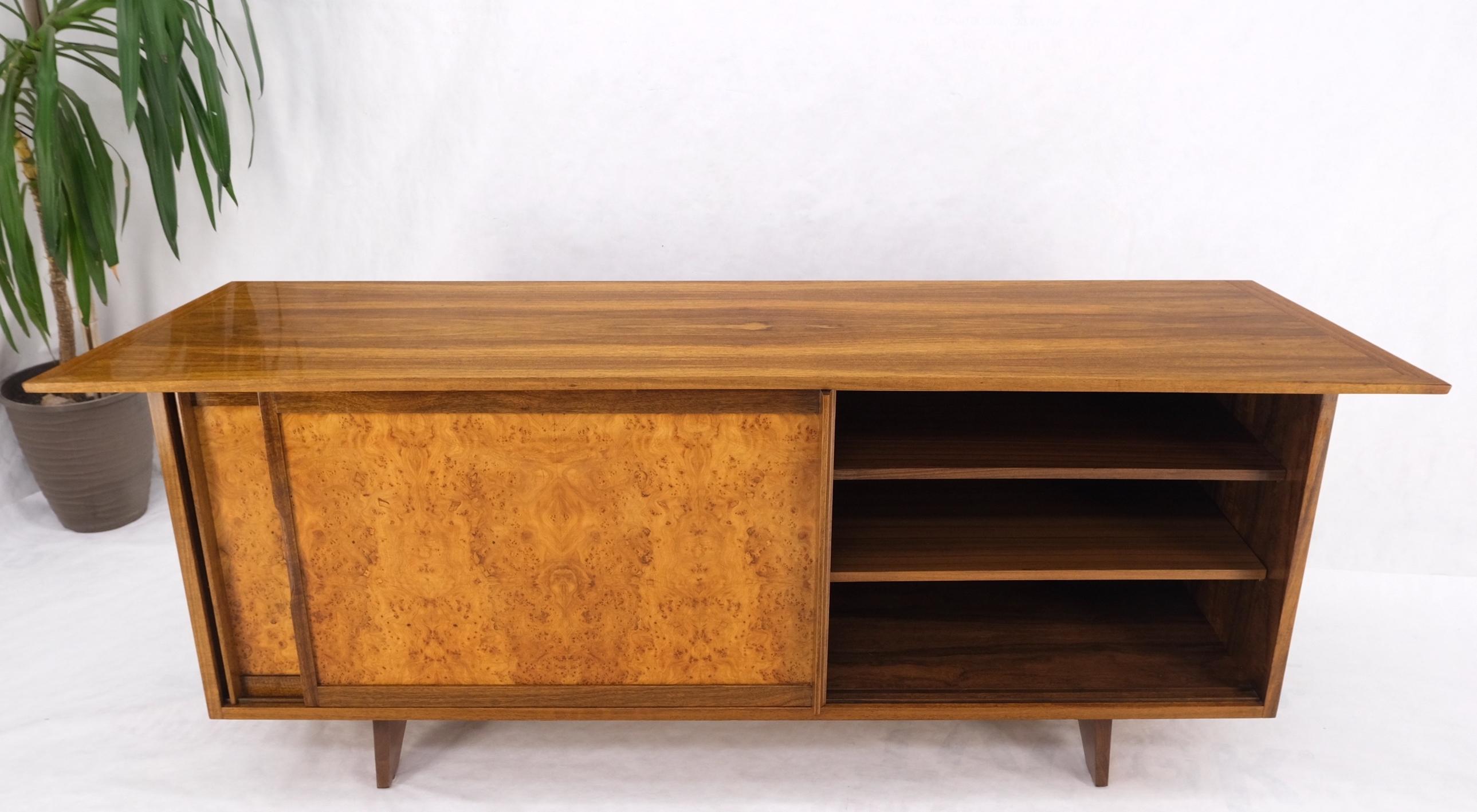 George Nakashima for Widdicomb Long Dresser Credenza Cabinet Burl Sliding Doors  For Sale 5