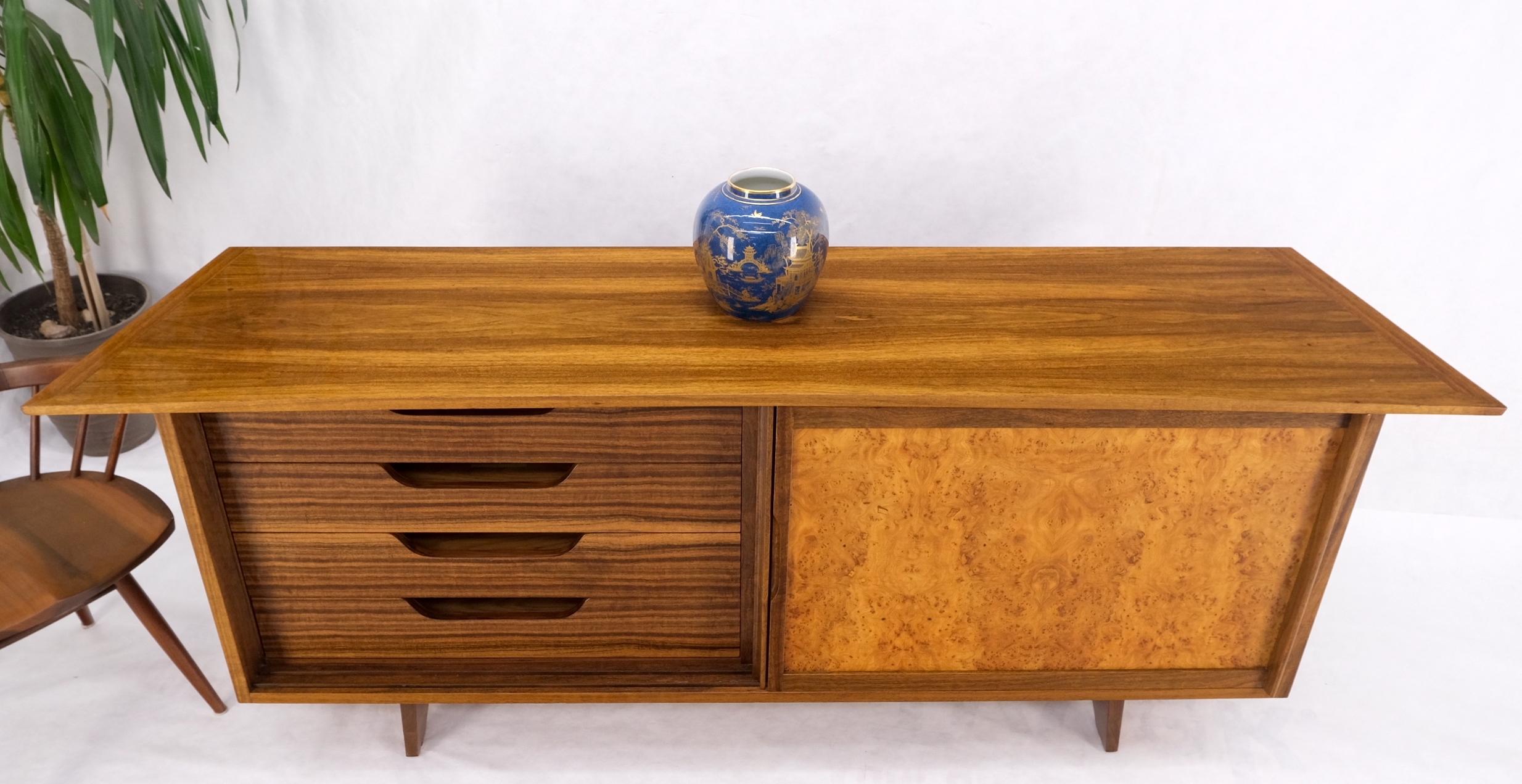 George Nakashima für widdicomb lange anrichte credenza schrank maserung schiebetüren mint!