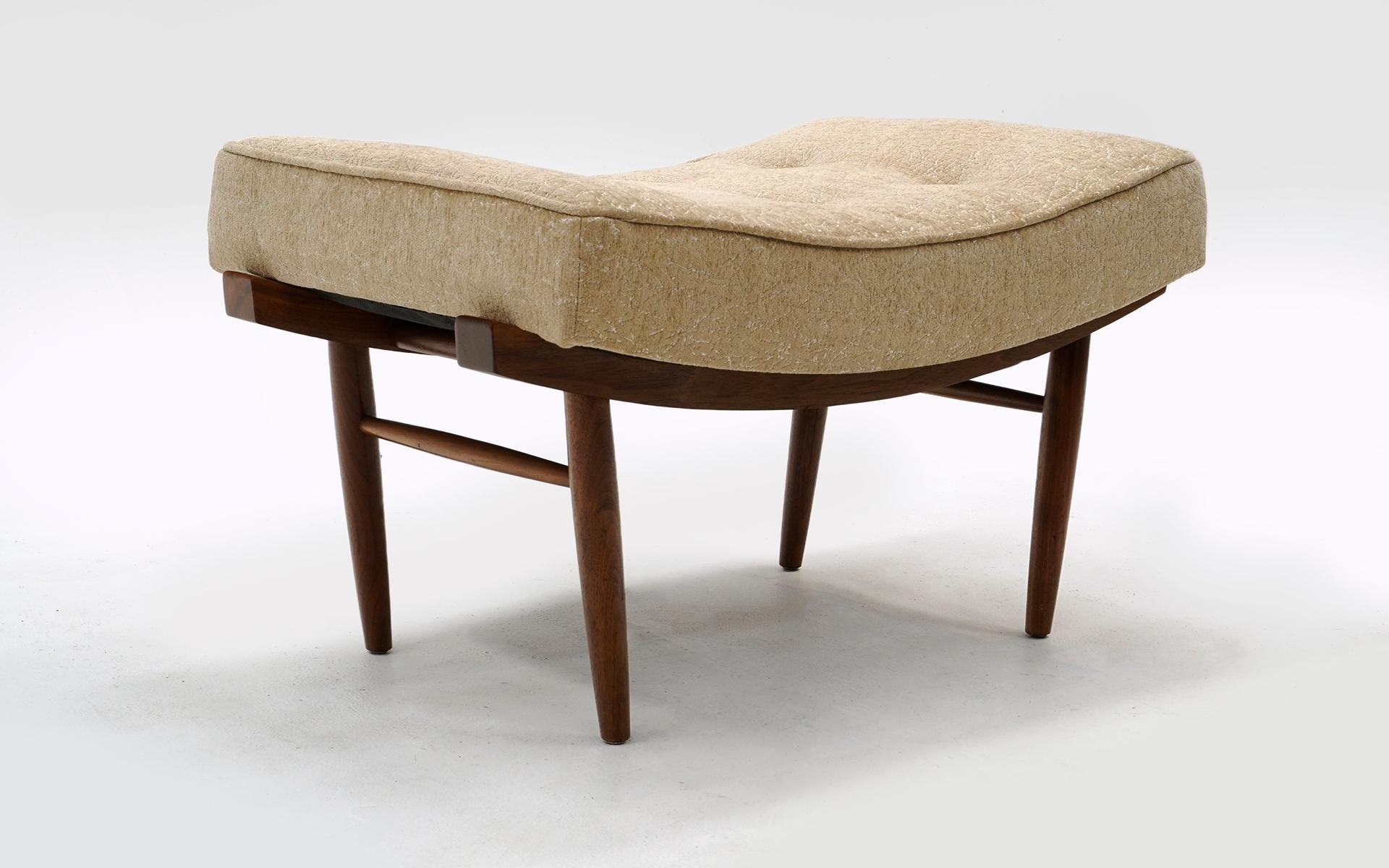 Mid-Century Modern George Nakashima for Widdicomb Low / Vanity Stool / Ottoman, Completely Original