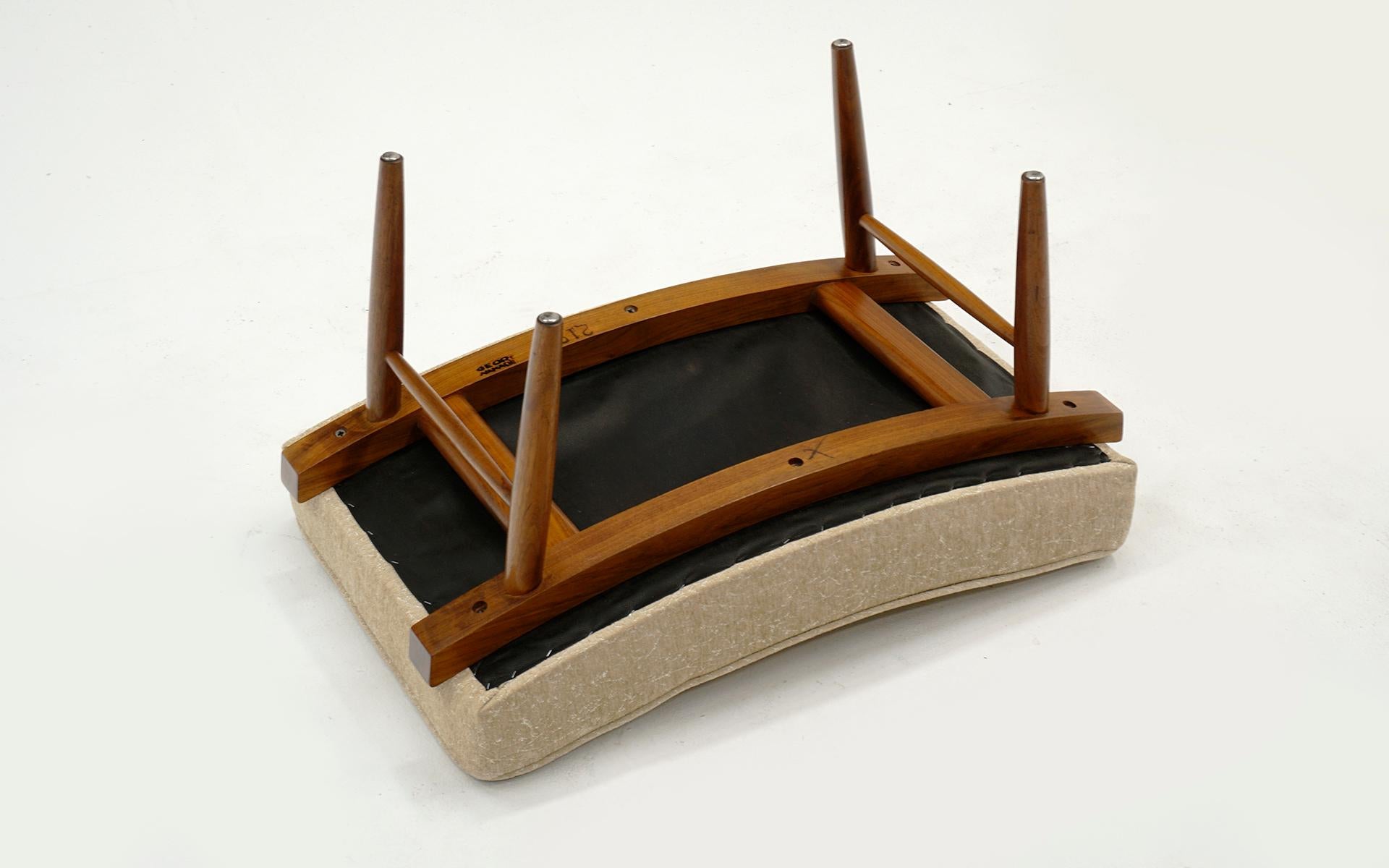 Mid-20th Century George Nakashima for Widdicomb Low / Vanity Stool / Ottoman, Completely Original