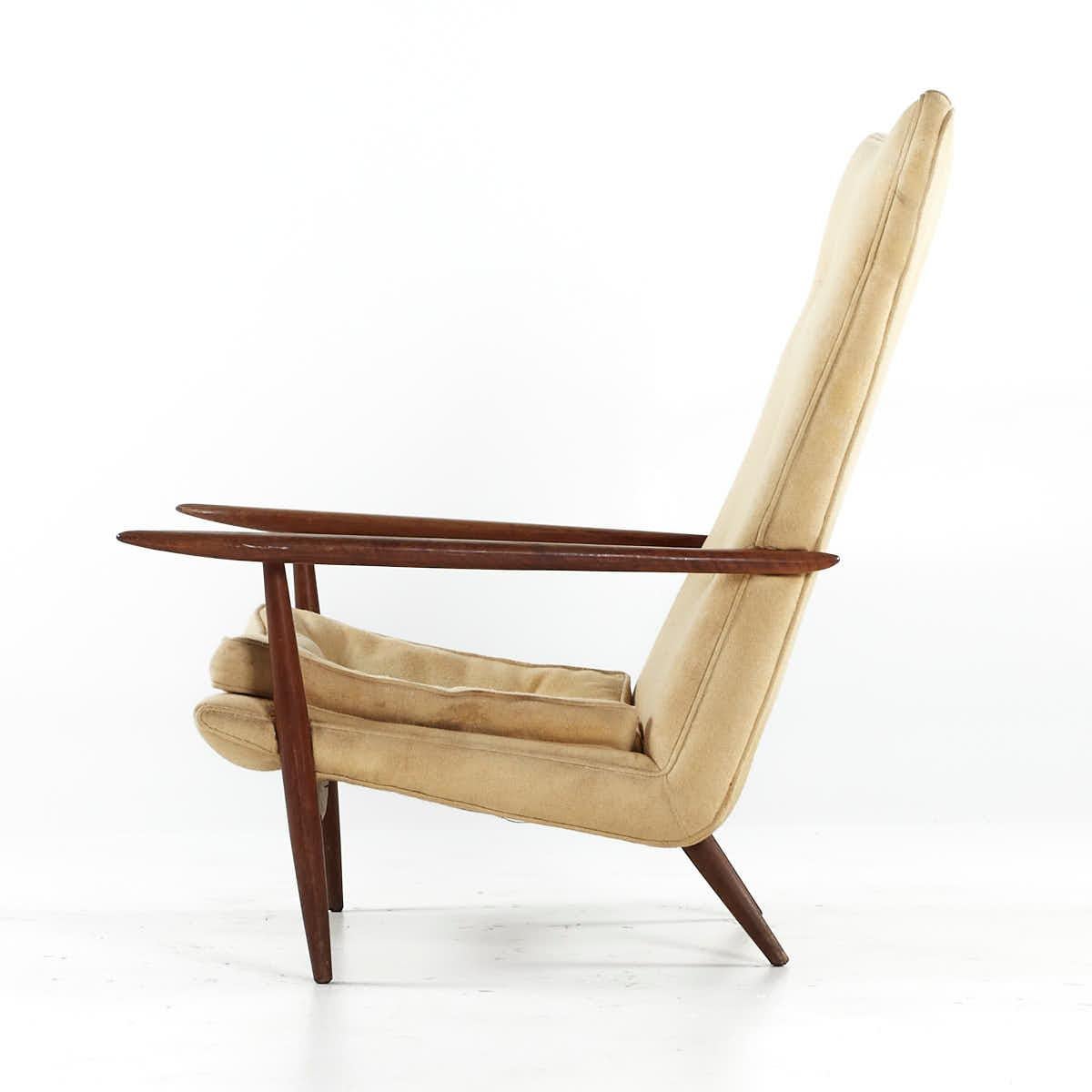 George Nakashima for Widdicomb Mid Century #257 W Wing Back Lounge Chair 1