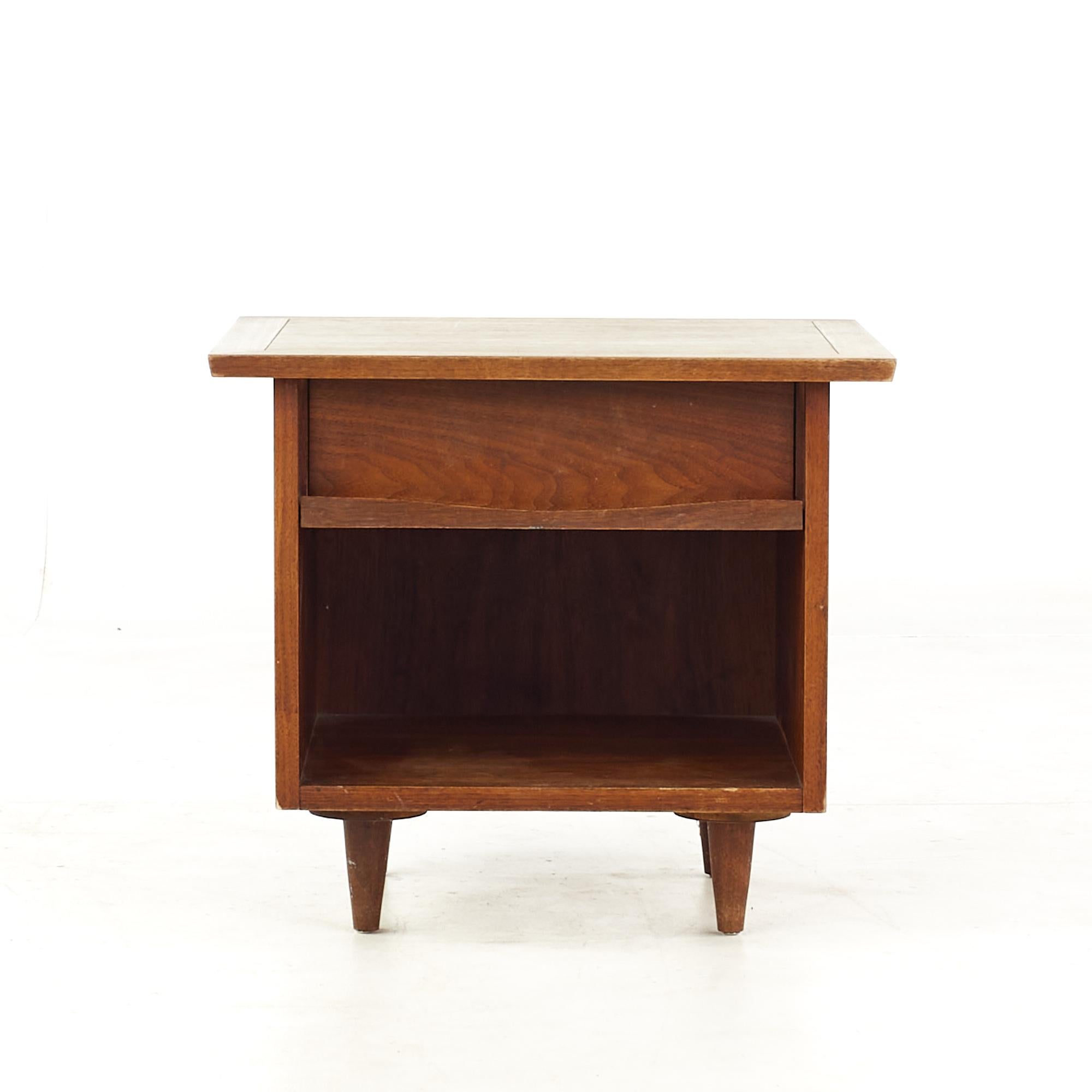 George Nakashima for Widdicomb mid century nightstand

This nightstand measures: 22 wide x 20 deep x 19.5 inches high

All pieces of furniture can be had in what we call restored vintage condition. That means the piece is restored upon purchase