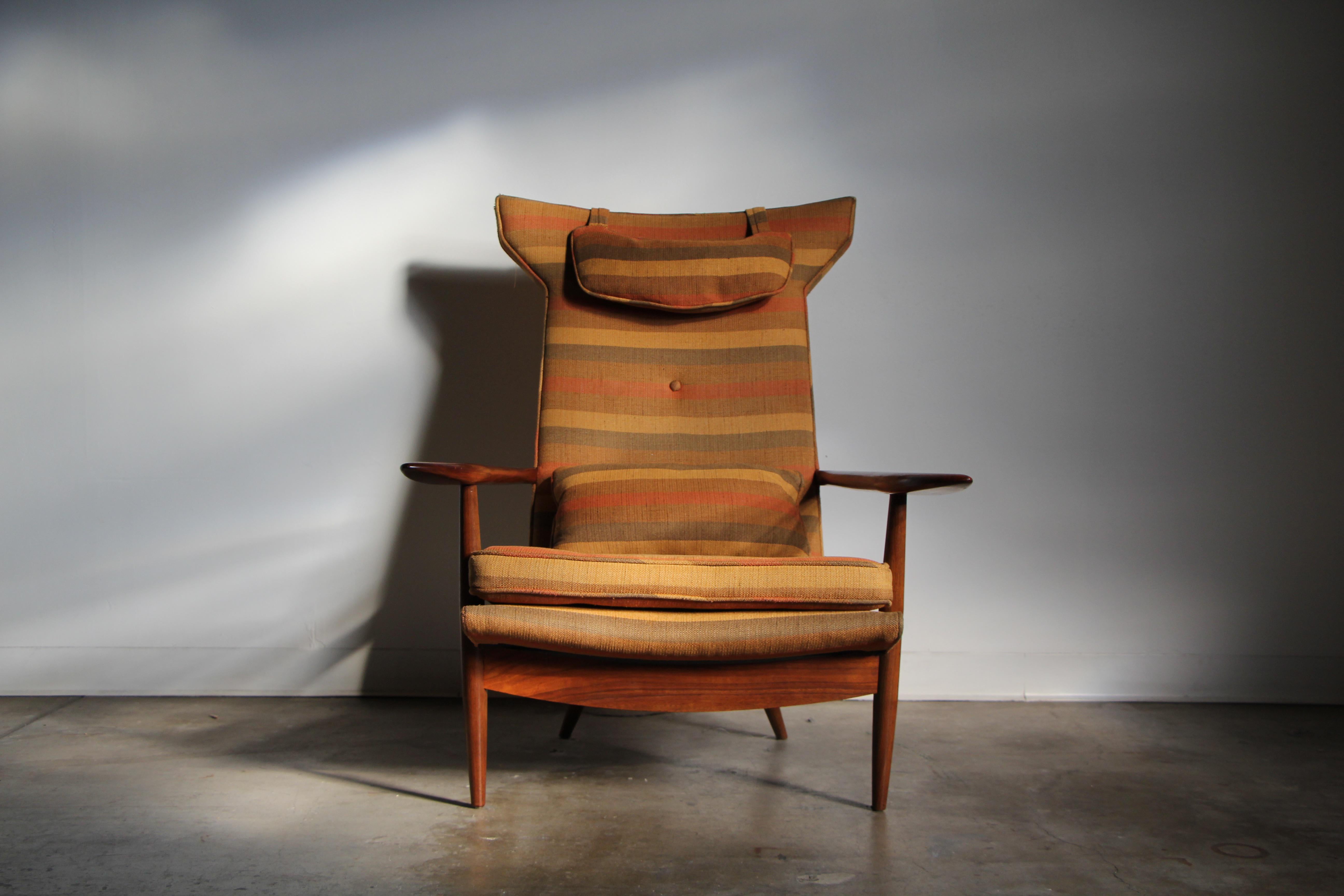 George Nakashima for Widdicomb Model 257-W Highback Chair 1950s In Good Condition In Coronado, CA