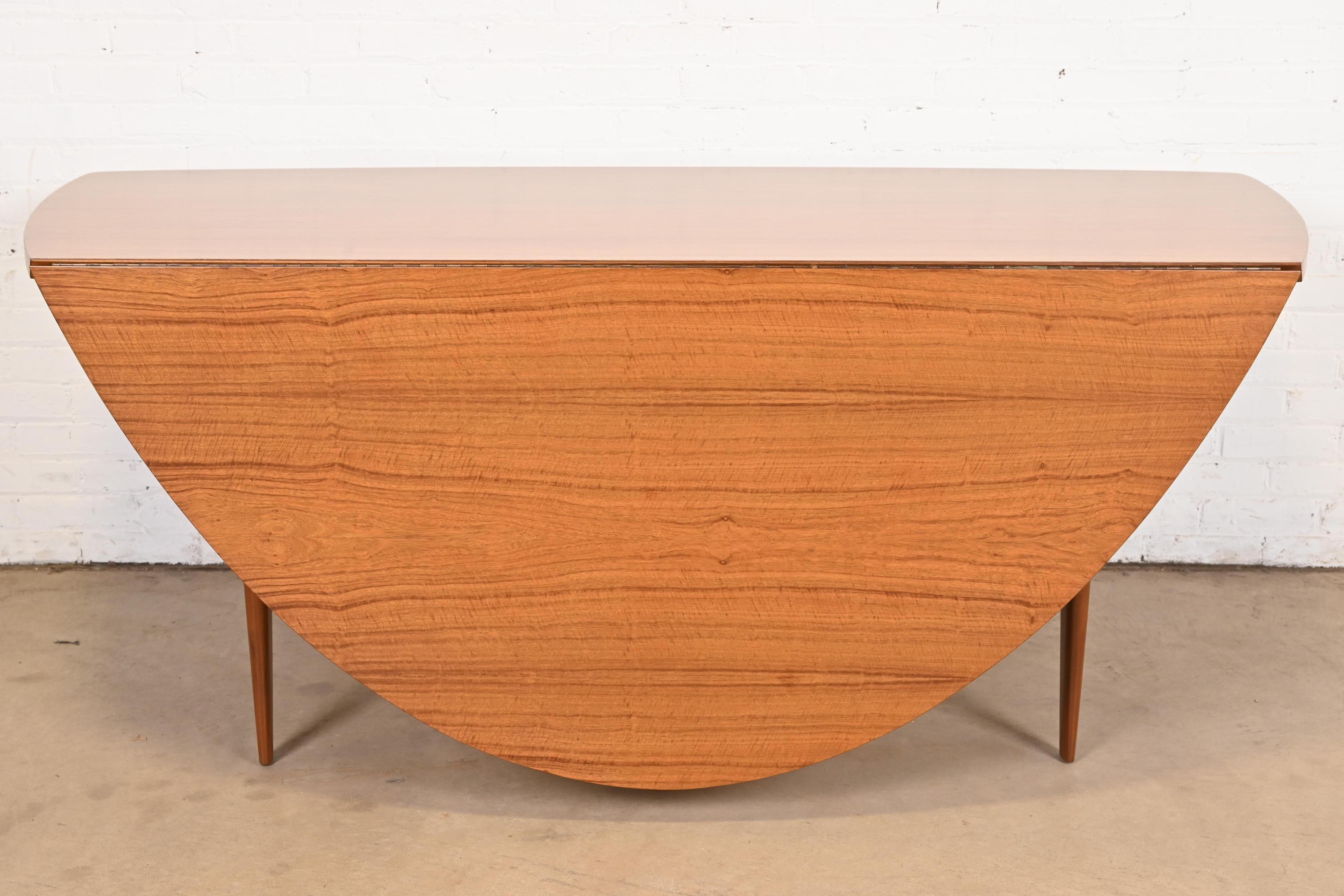 Walnut George Nakashima for Widdicomb Origins Collection Drop-Leaf Dining Table