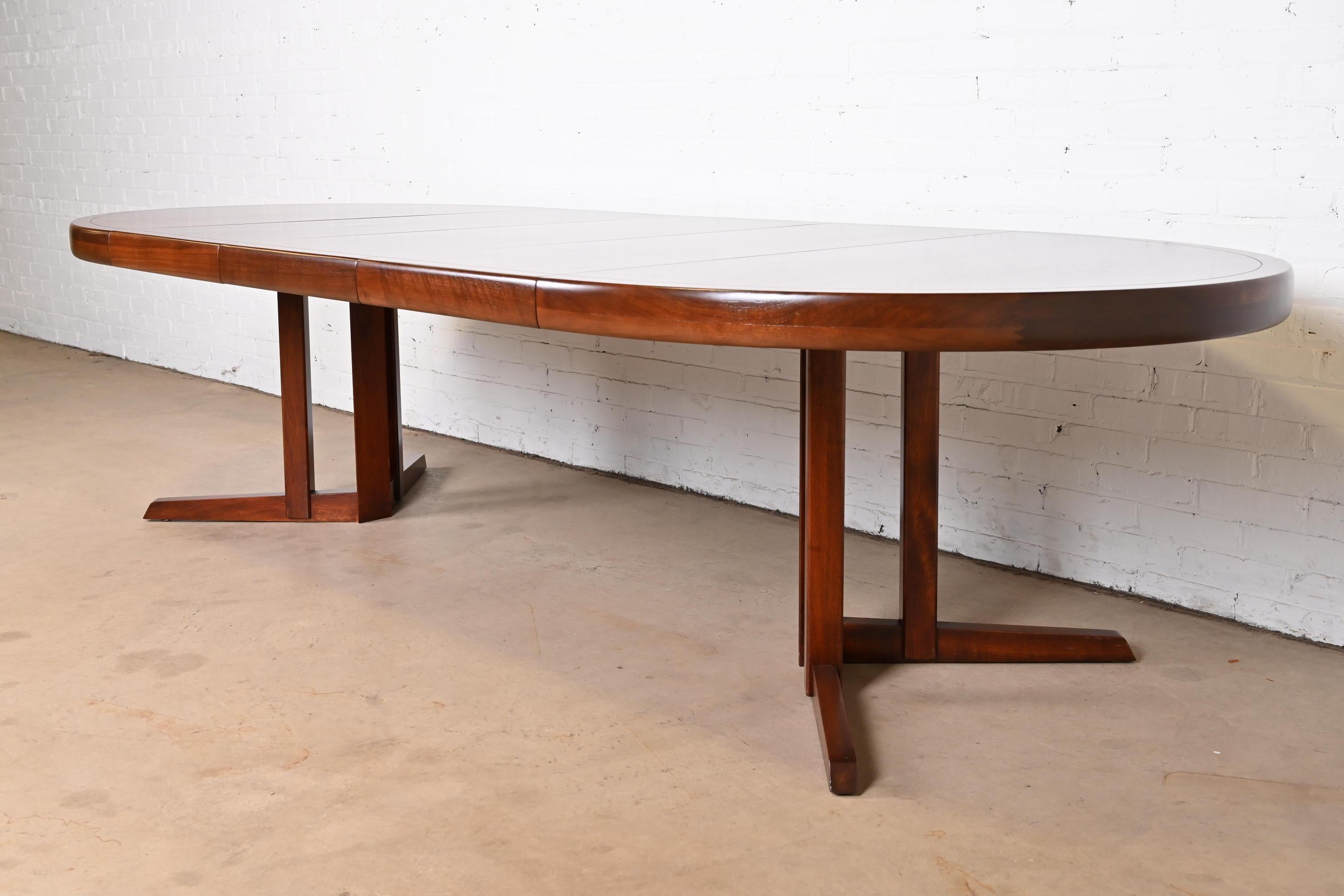 Mid-Century Modern George Nakashima for Widdicomb Origins Collection Sculpted Walnut Dining Table