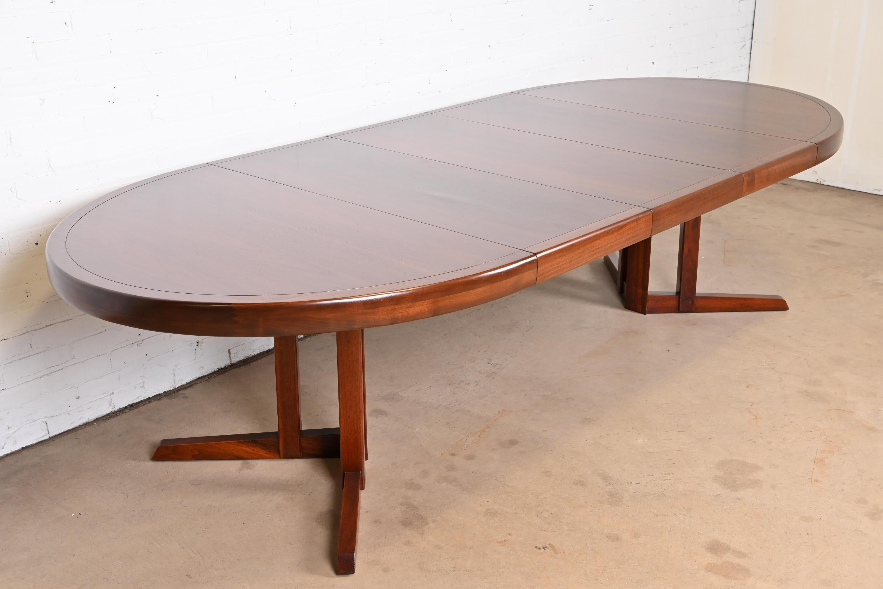 Mid-20th Century George Nakashima for Widdicomb Origins Collection Sculpted Walnut Dining Table