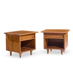 George Nakashima for Widdicomb Origins Model 215 Walnut Nightstands - Pair