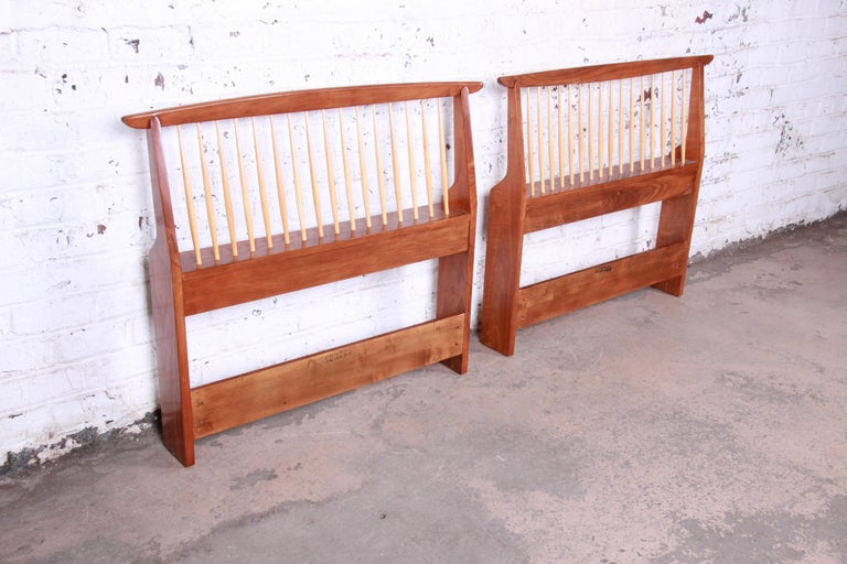 Nakashima for Origins Sculpted Walnut Twin Headboards