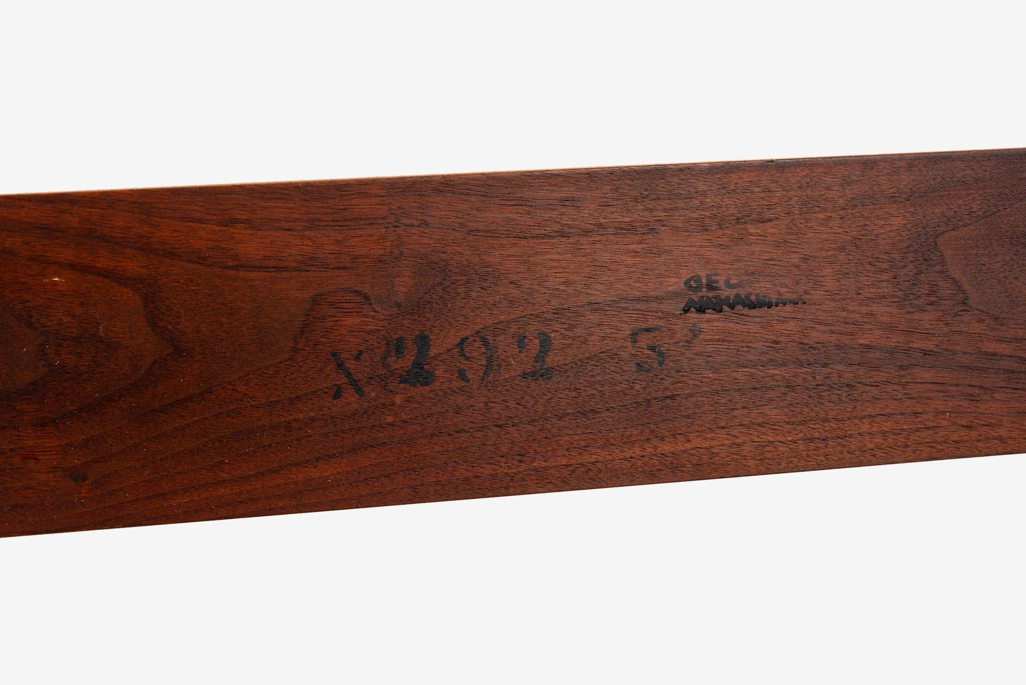 Milieu du XXe siècle George Nakashima pour Widdicomb Tête de lit en noyer noir huilé, 1958 en vente