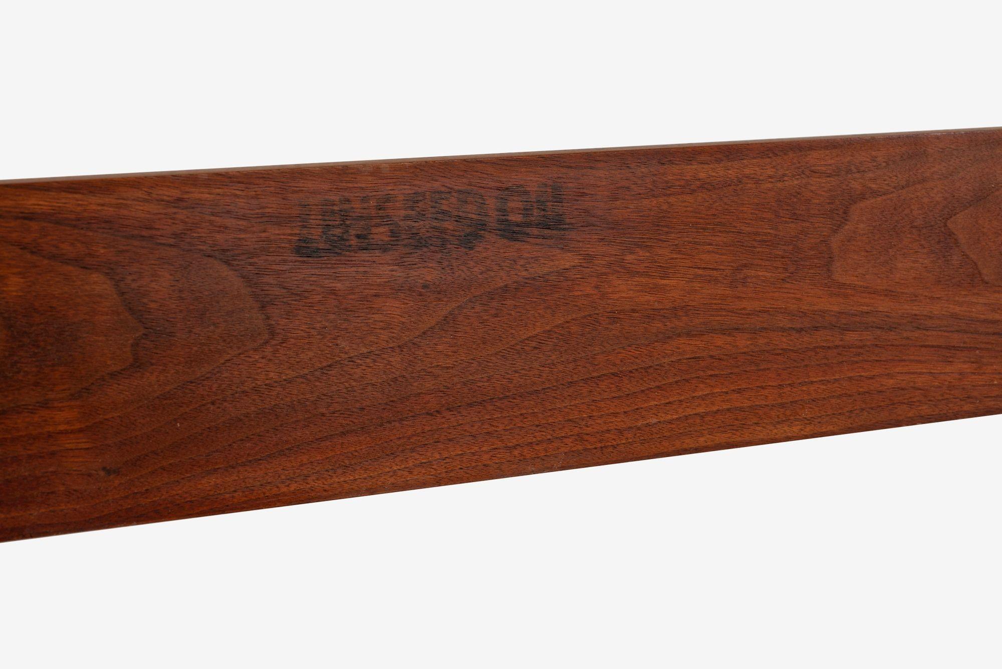 Noyer George Nakashima pour Widdicomb Tête de lit en noyer noir huilé, 1958 en vente