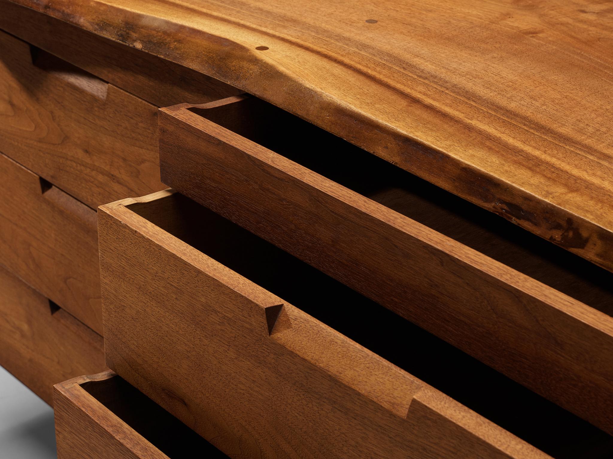 George Nakashima Free-Edge Sideboard in Solid Walnut 1