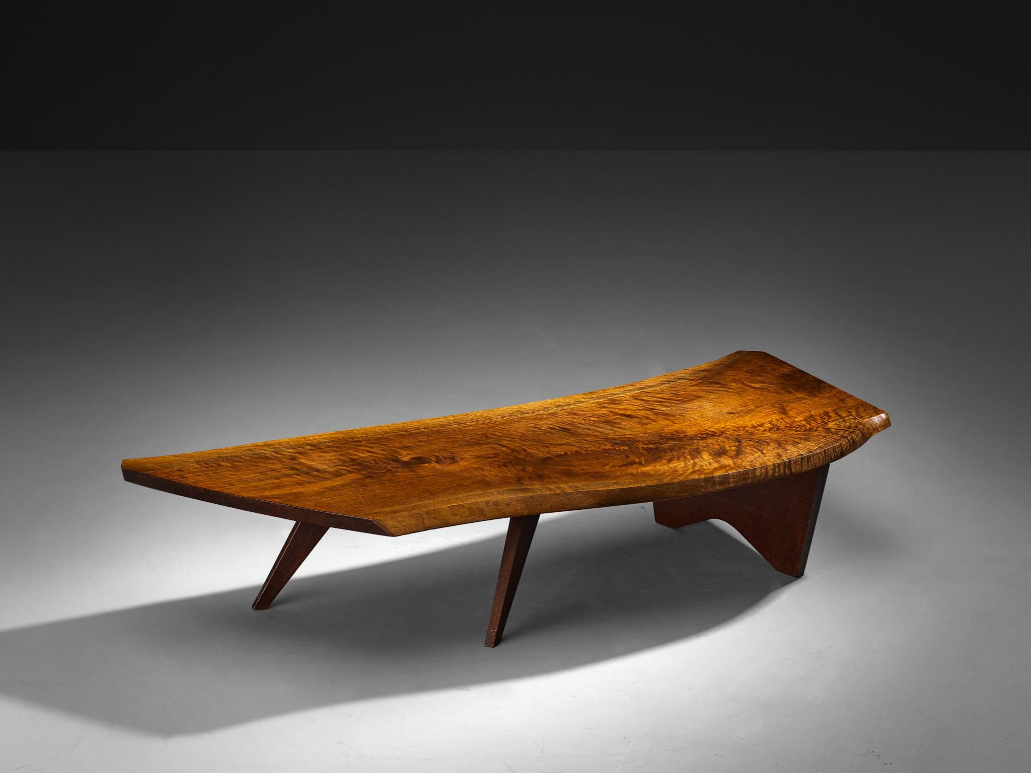 George Nakashima for George Nakashima Studio, 'Slab I' coffee table, Aermican black walnut, United States, 1958

American woodworker and designer George Nakashima proves with this quintessential table that he is a true master of his craft. The