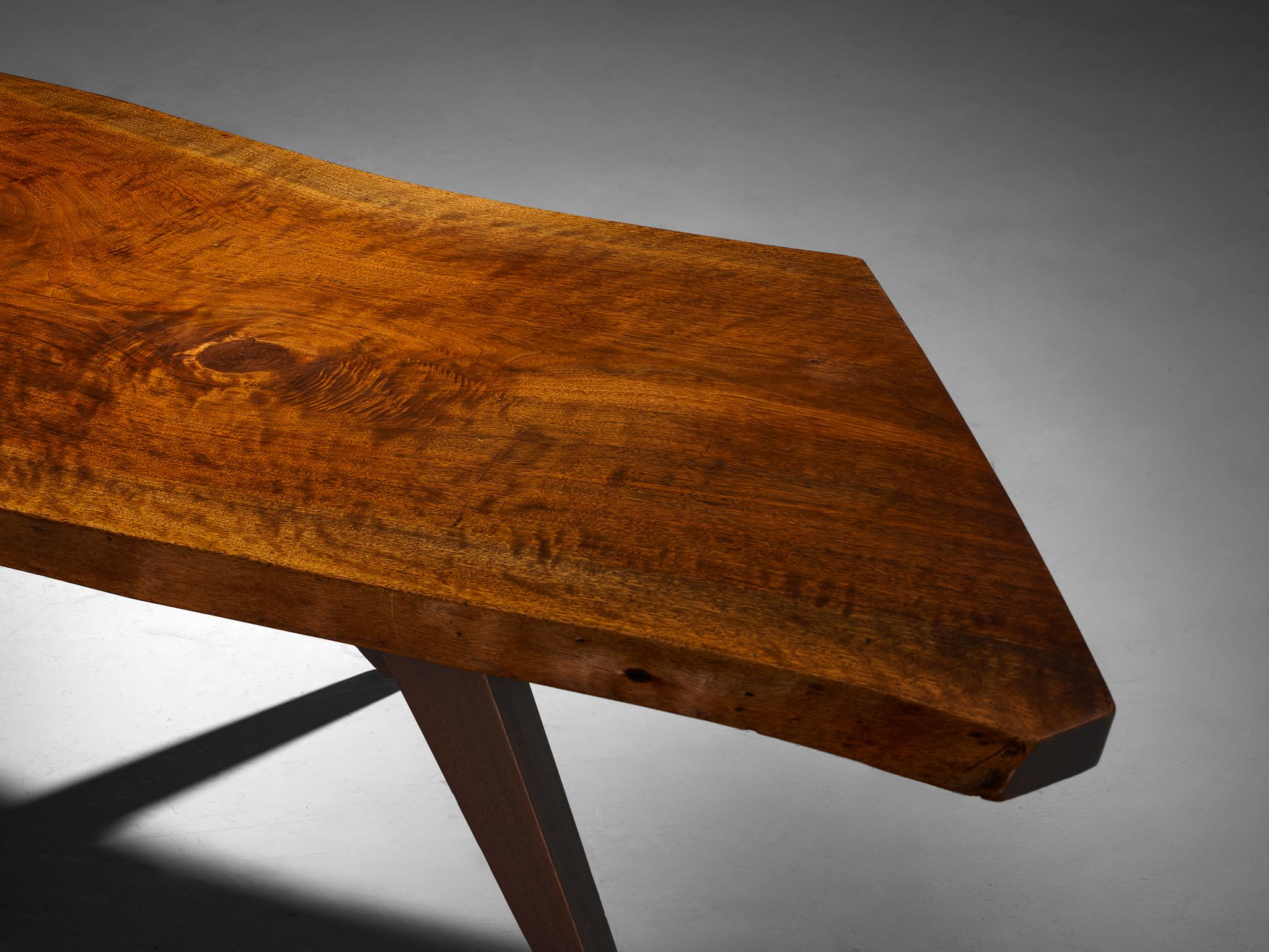 George Nakashima Free Edge 'Slab I' Coffee Table in Walnut For Sale 6