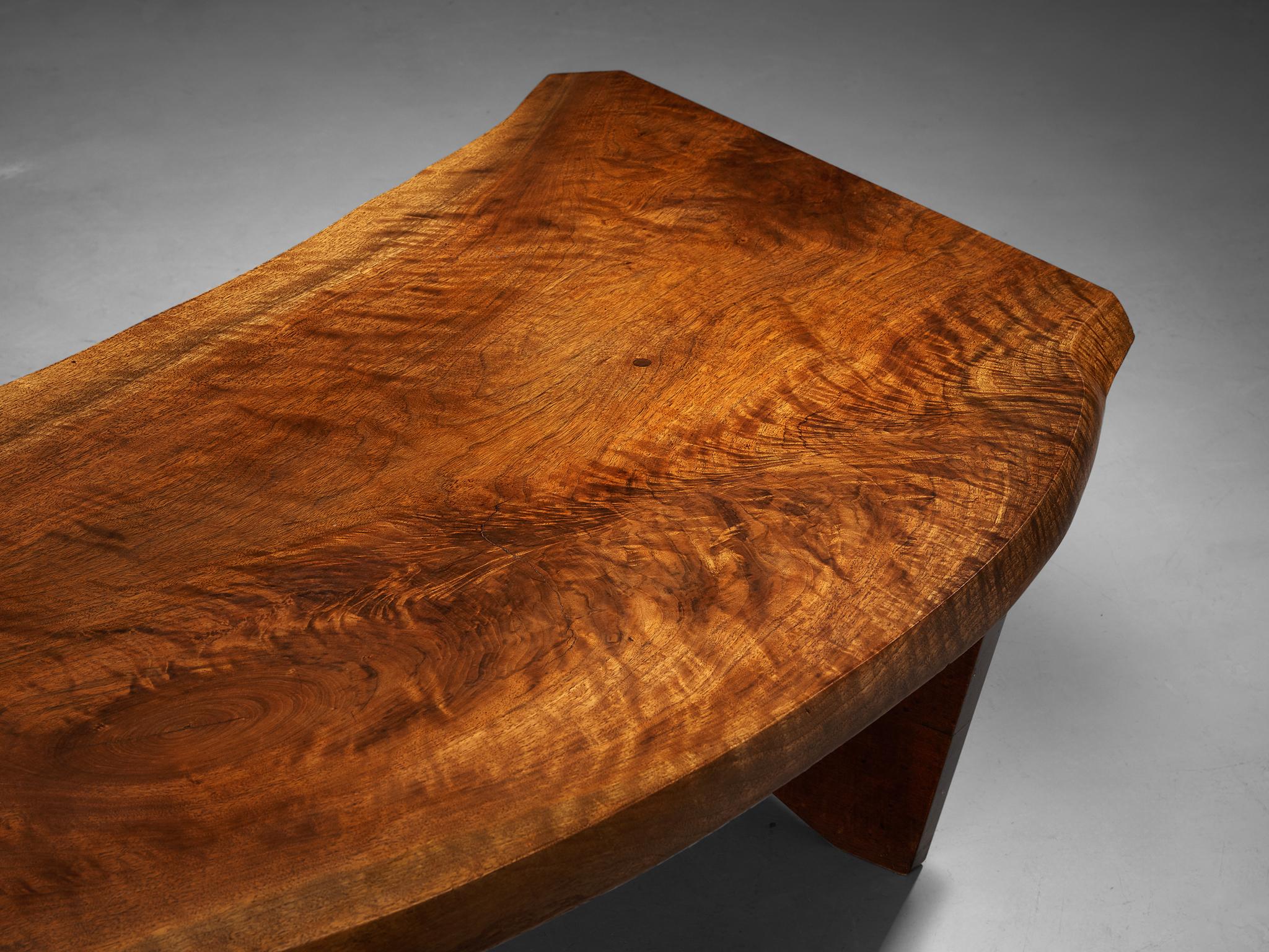 George Nakashima Free Edge 'Slab I' Coffee Table in Walnut For Sale 7