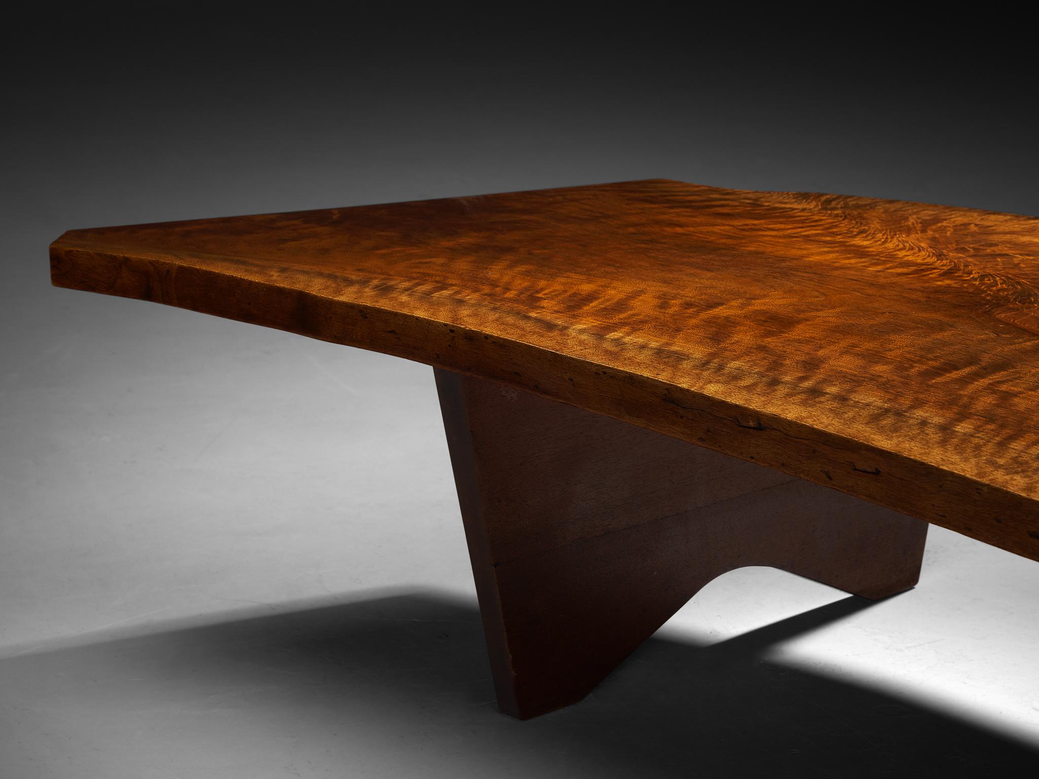 George Nakashima Free Edge 'Slab I' Coffee Table in Walnut For Sale 2