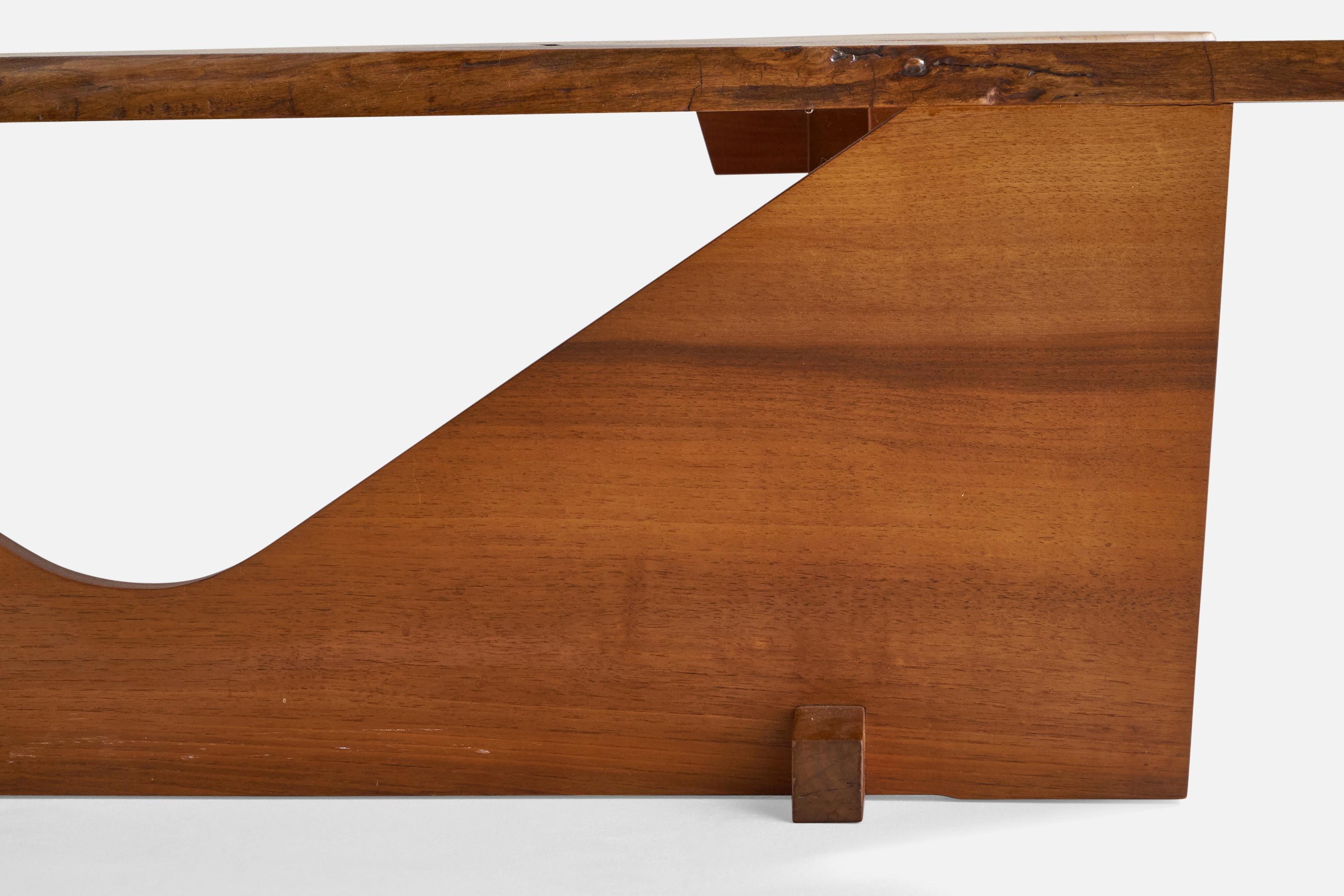 George Nakashima, Freeform Coffee Table, English Walnut, Studio USA 1971 For Sale 2