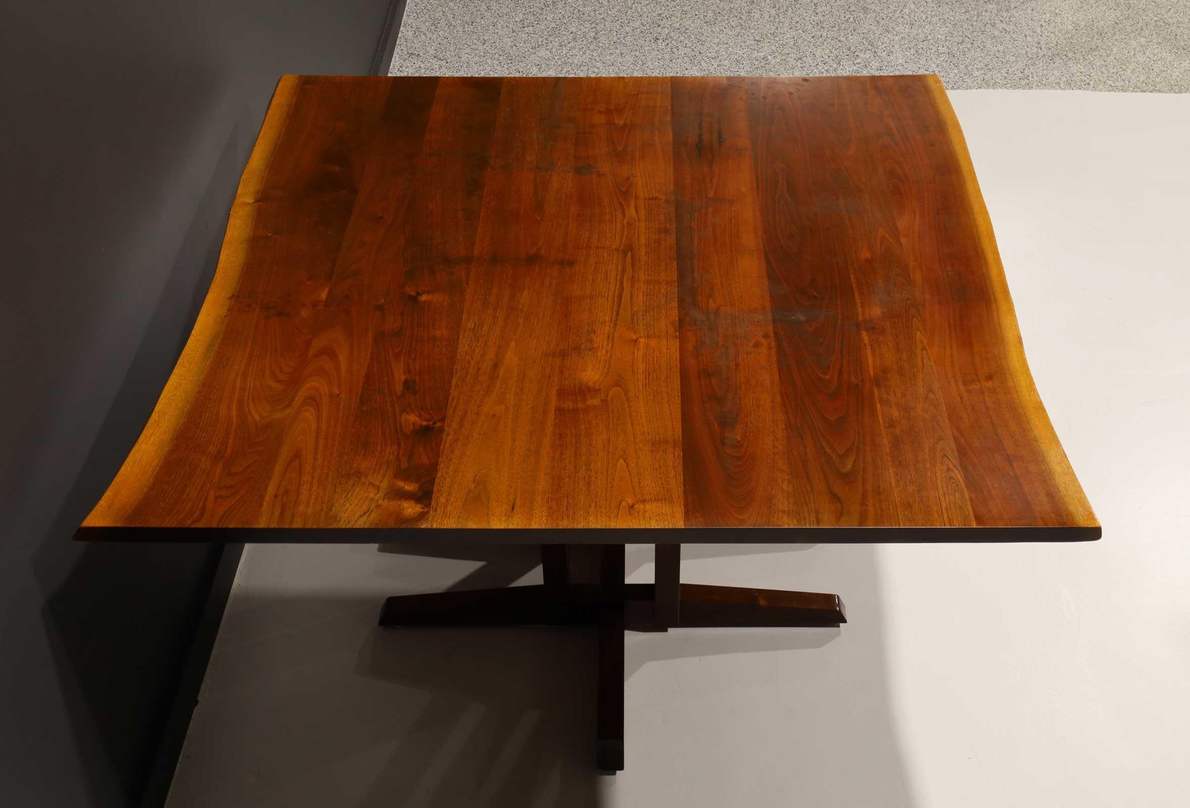 North American George Nakashima Frenchman's Cove Dining Table in Walnut with Free Edge For Sale