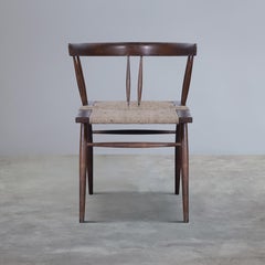 George Nakashima Grass-seated Chair / Authentic Mid-Century Modern