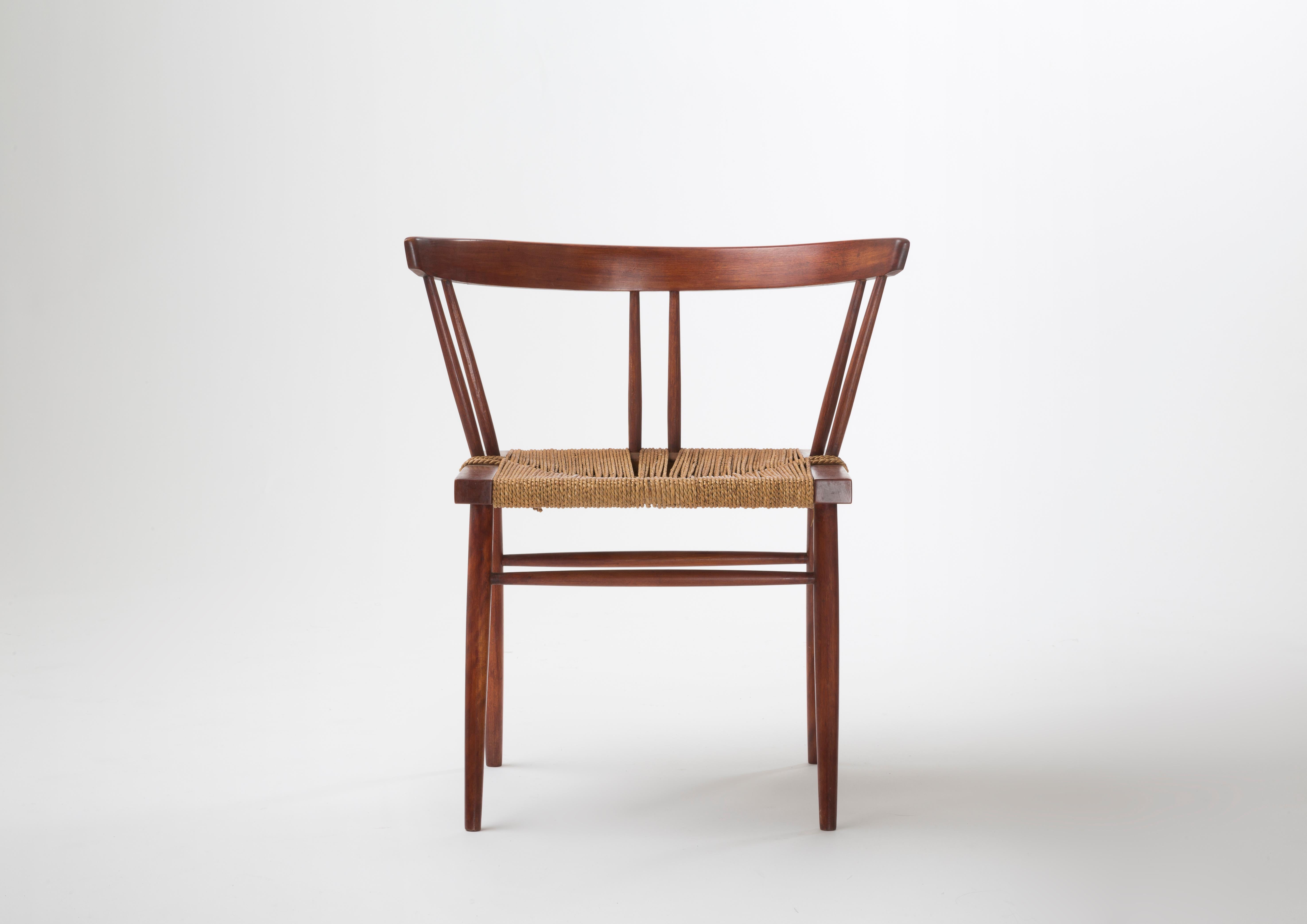 American George Nakashima Grass Seated Chair, circa 1956