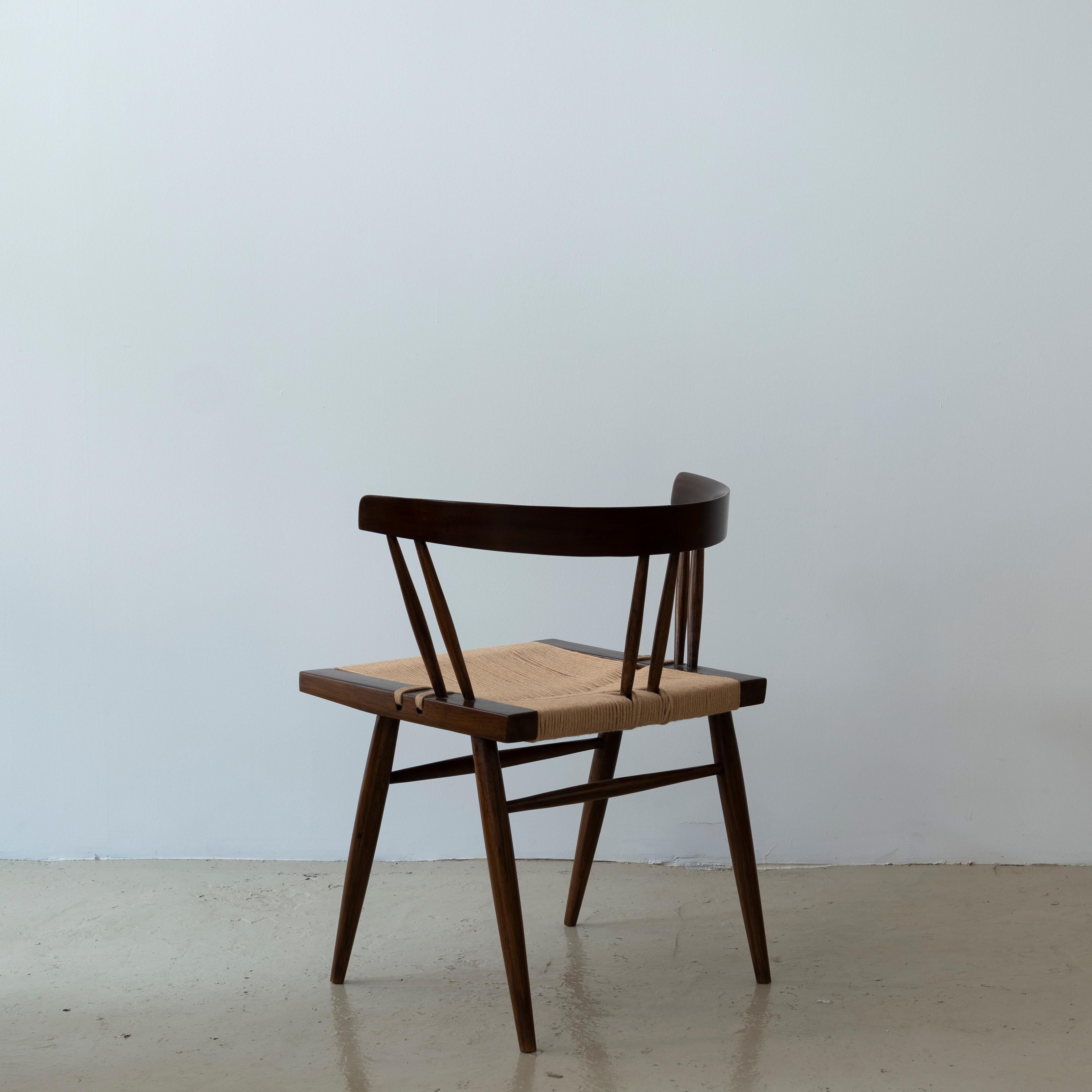 Late 20th Century Grass-Seated Chair for NID, C.1970s