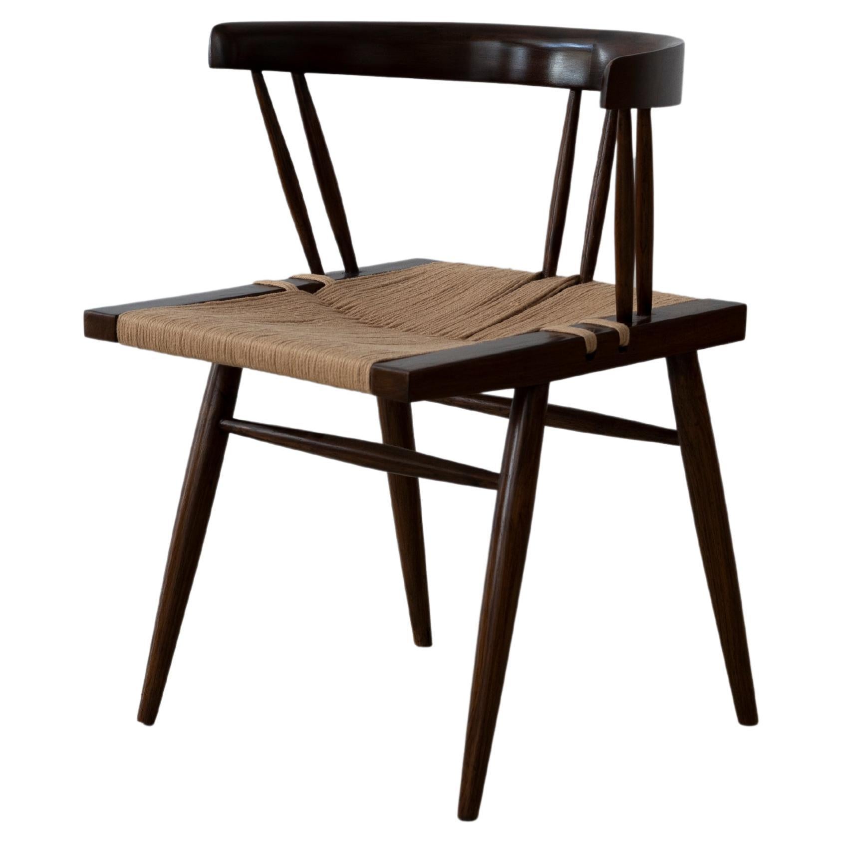 Nakashima Grass Seat Chair For Sale at 1stDibs