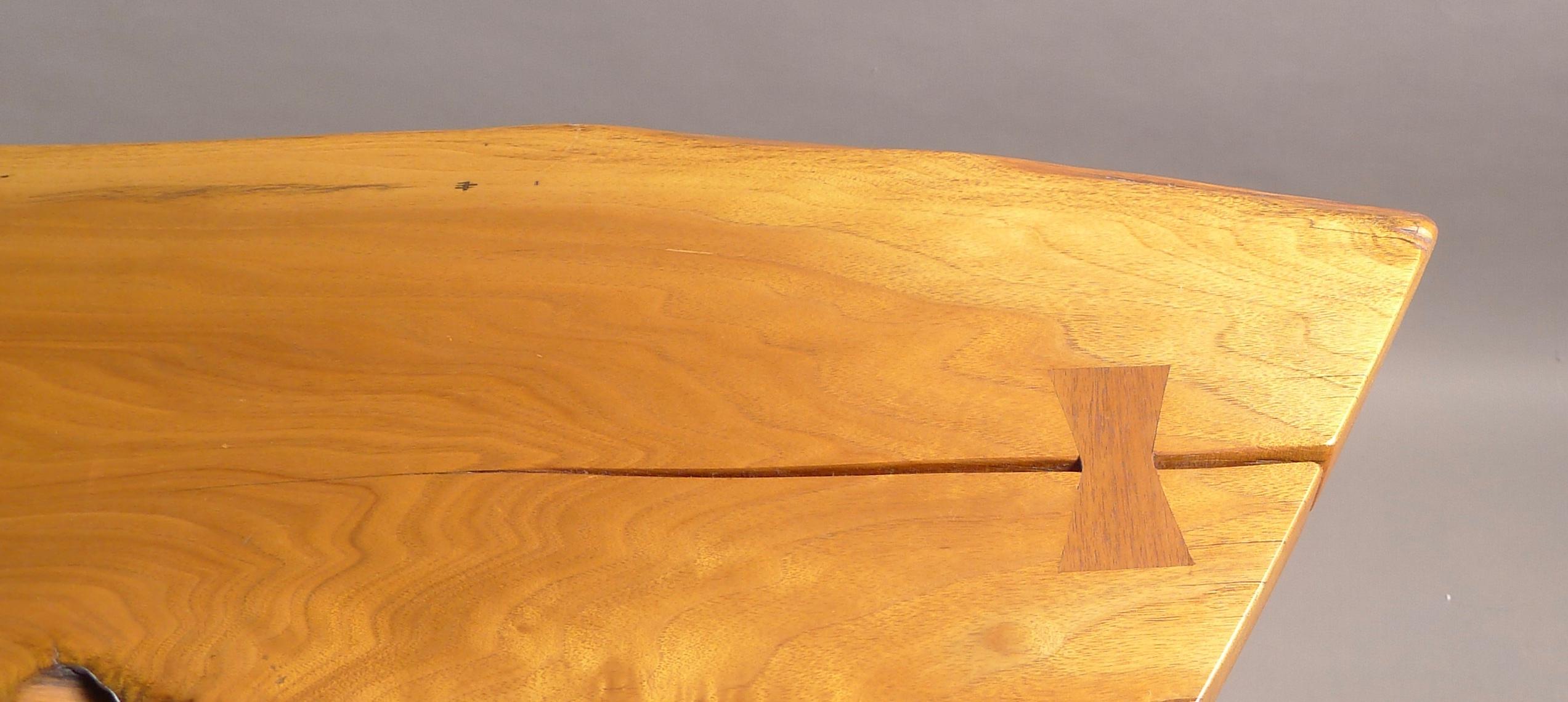 Late 20th Century George Nakashima, Greenrock Console Table, Usa, 1987, Original Papers For Sale