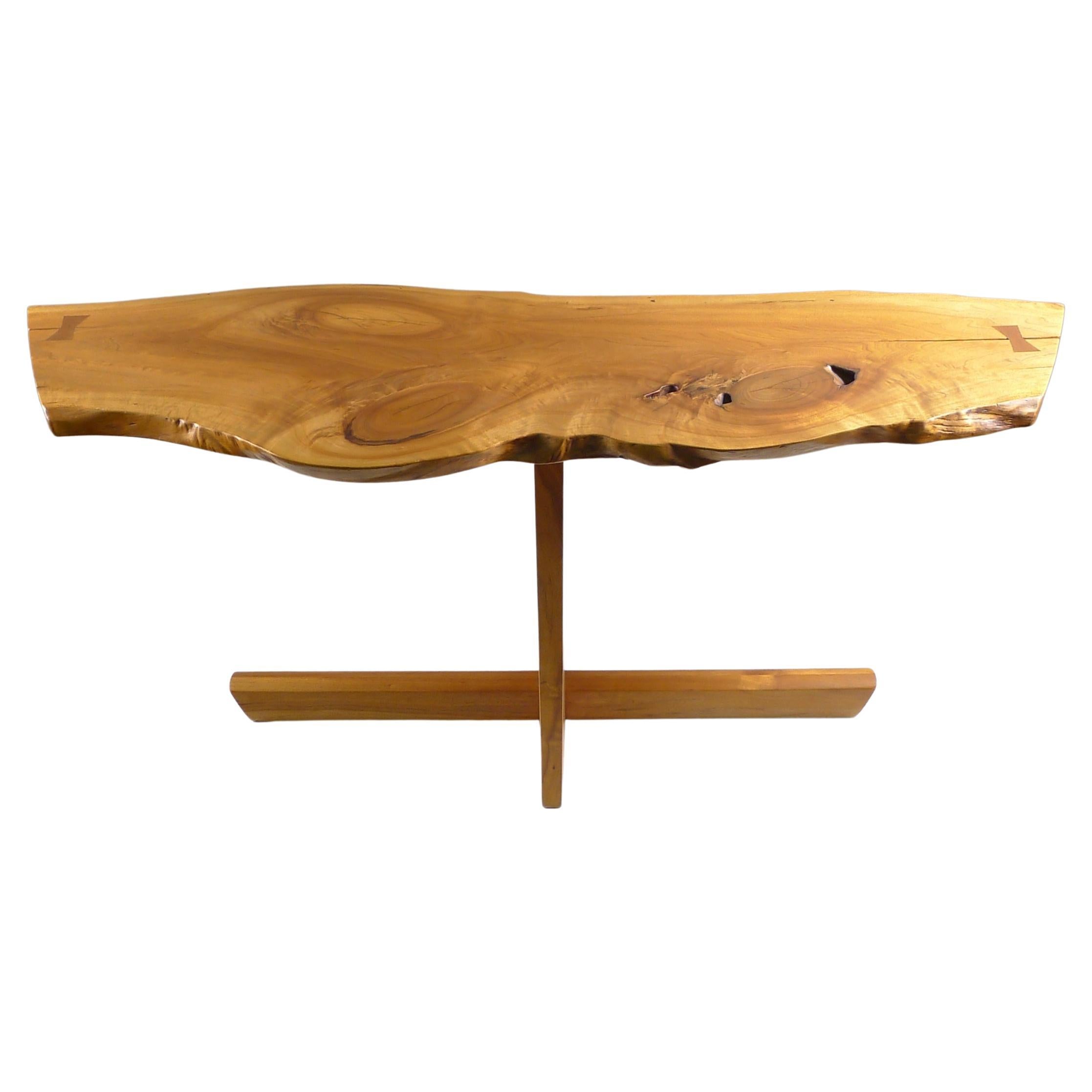 George Nakashima, Greenrock Console Table, Usa, 1987, Original Papers For Sale