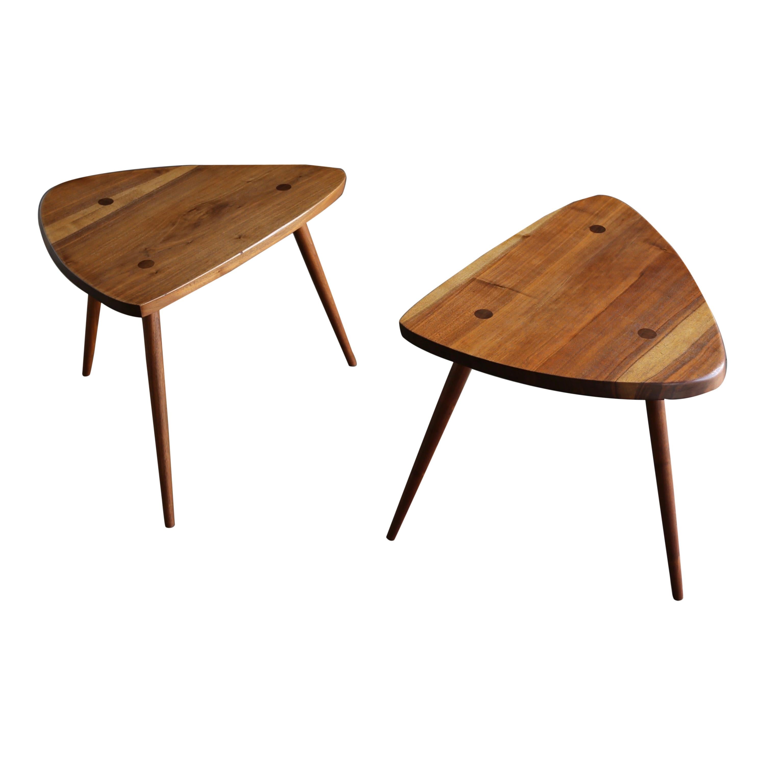 George Nakashima Handcrafted "Wohl" Occasional Tables, 1954 