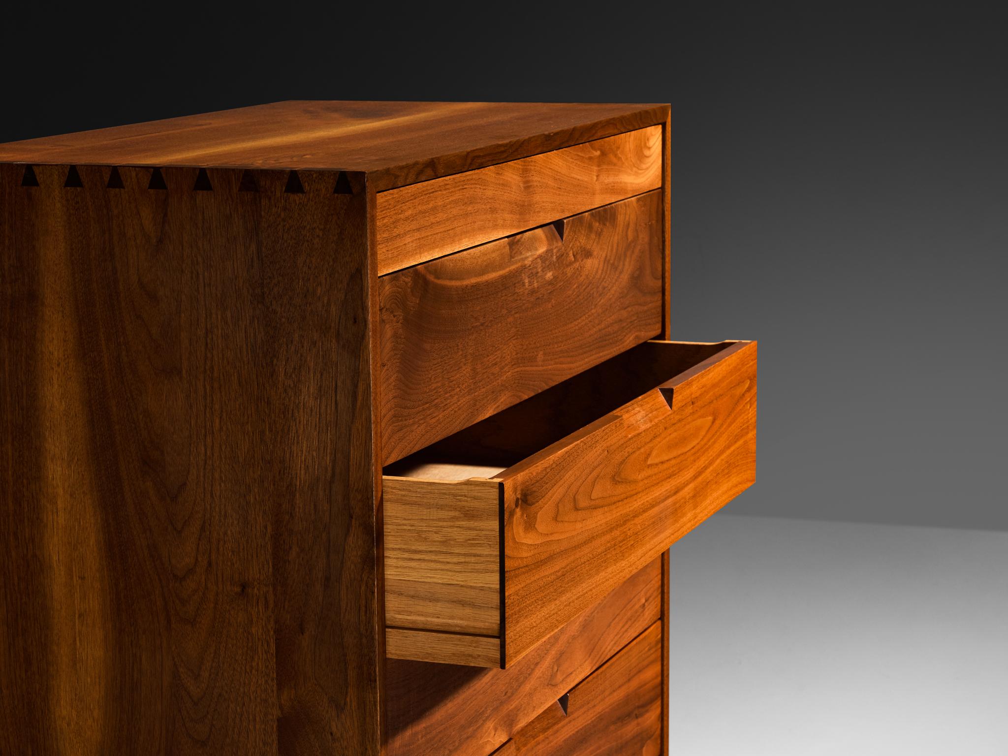 George Nakashima 'Hi Boy' Chest of Drawers in American Black Walnut 4
