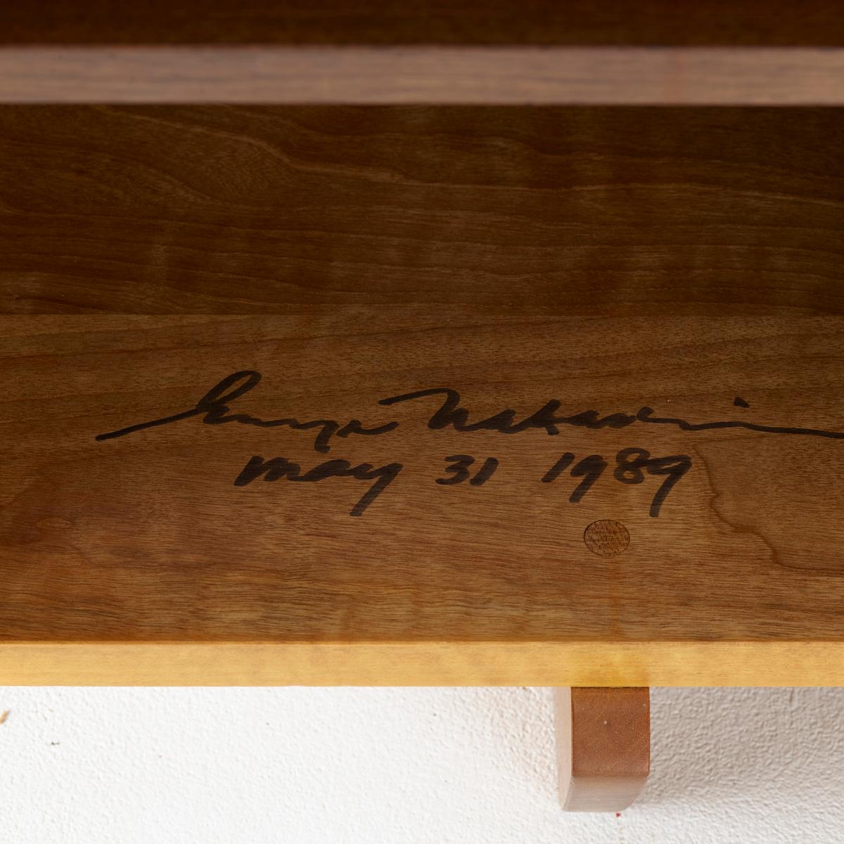 George Nakashima Kornblut Cabinet with Persian Walnut, Oregon Myrtle & Rosewood In Good Condition In New York, NY