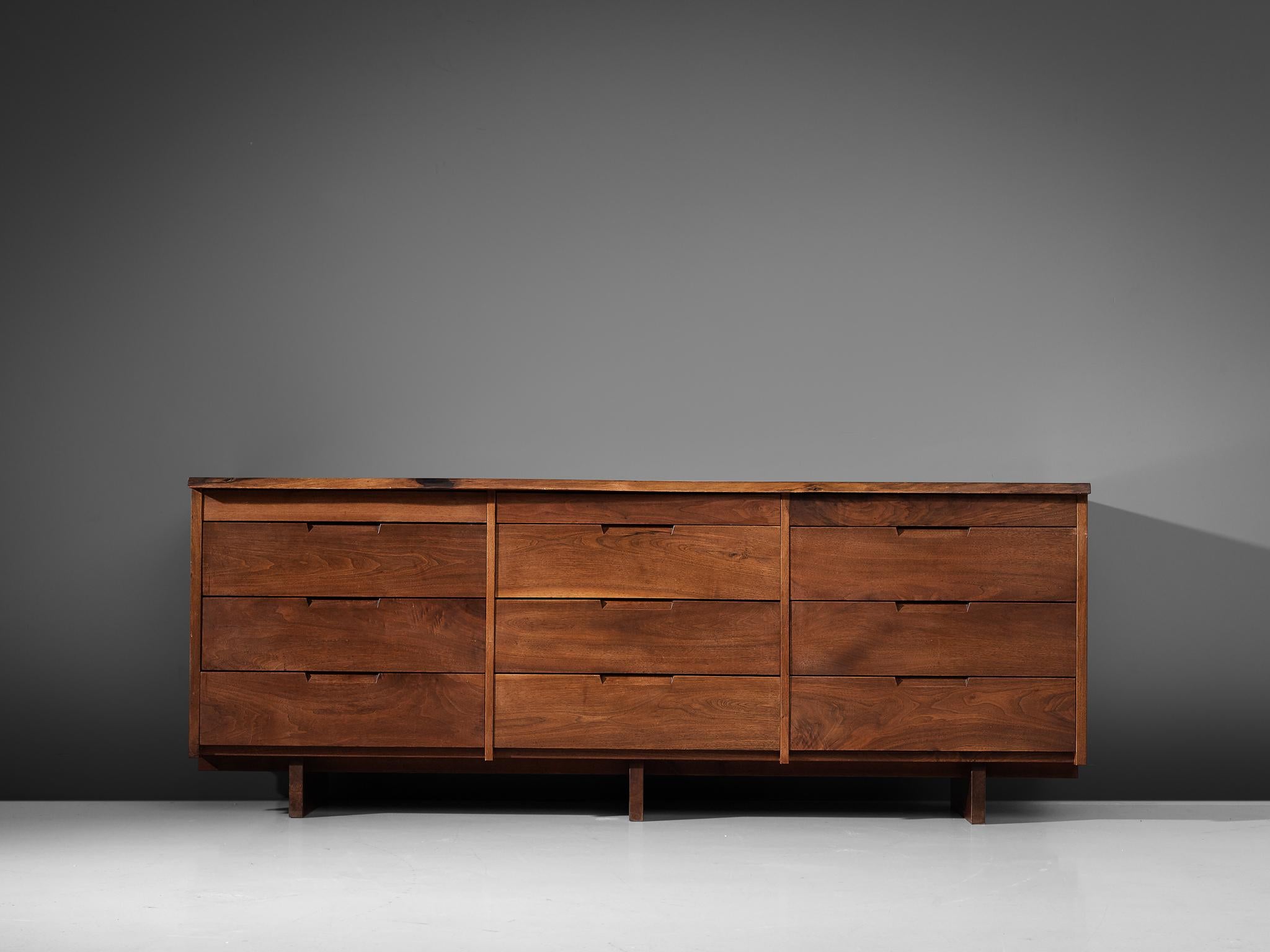 American George Nakashima Large Sideboard with Drawers