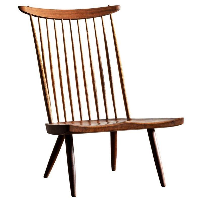 George Nakashima Lounge Chair Executed by Sakura Seisakusho, Japan, 1980s For Sale 8