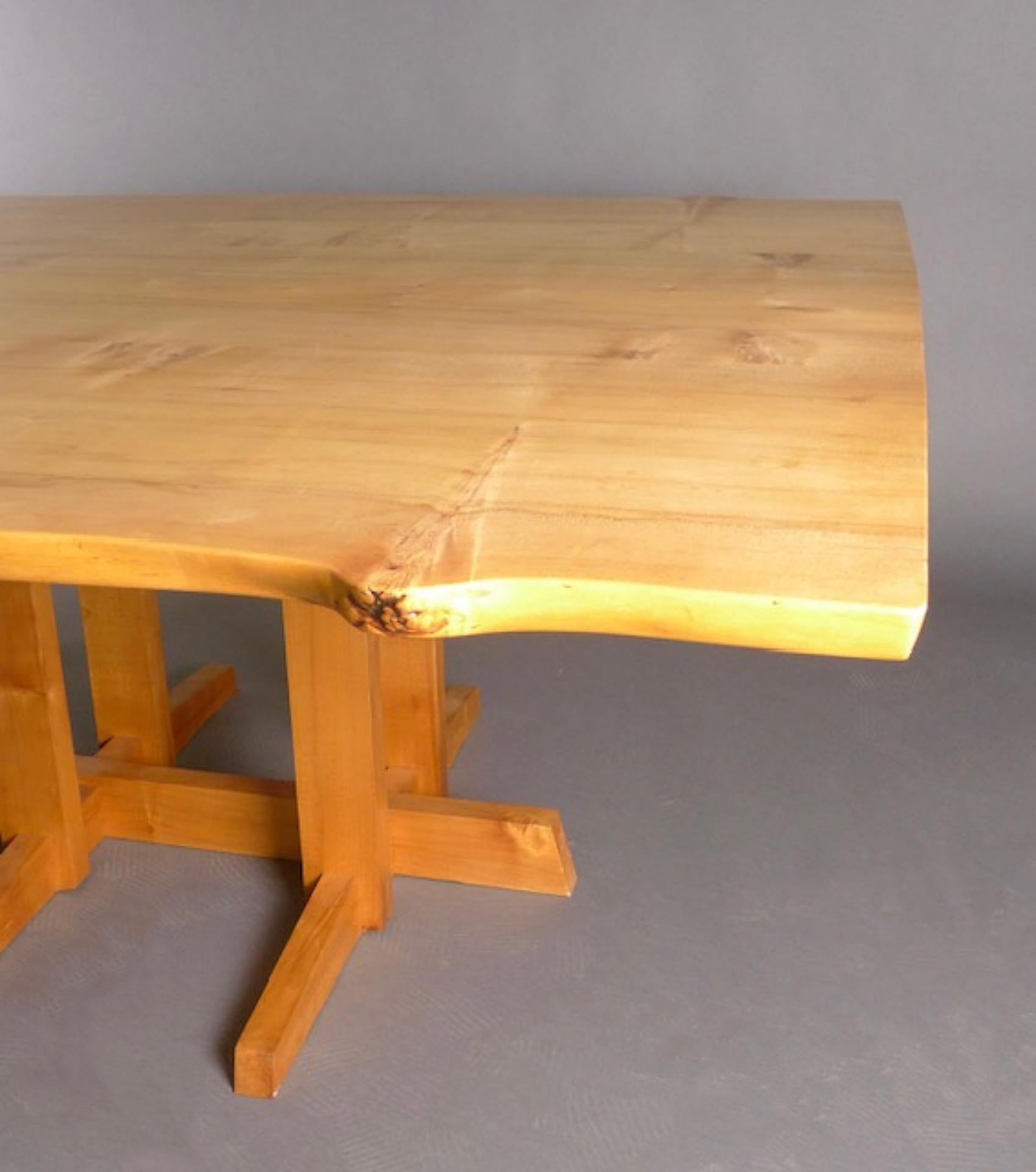 George Nakashima, Maple Frenchman's Cove Dining Table, signed and dated 1980 For Sale 4