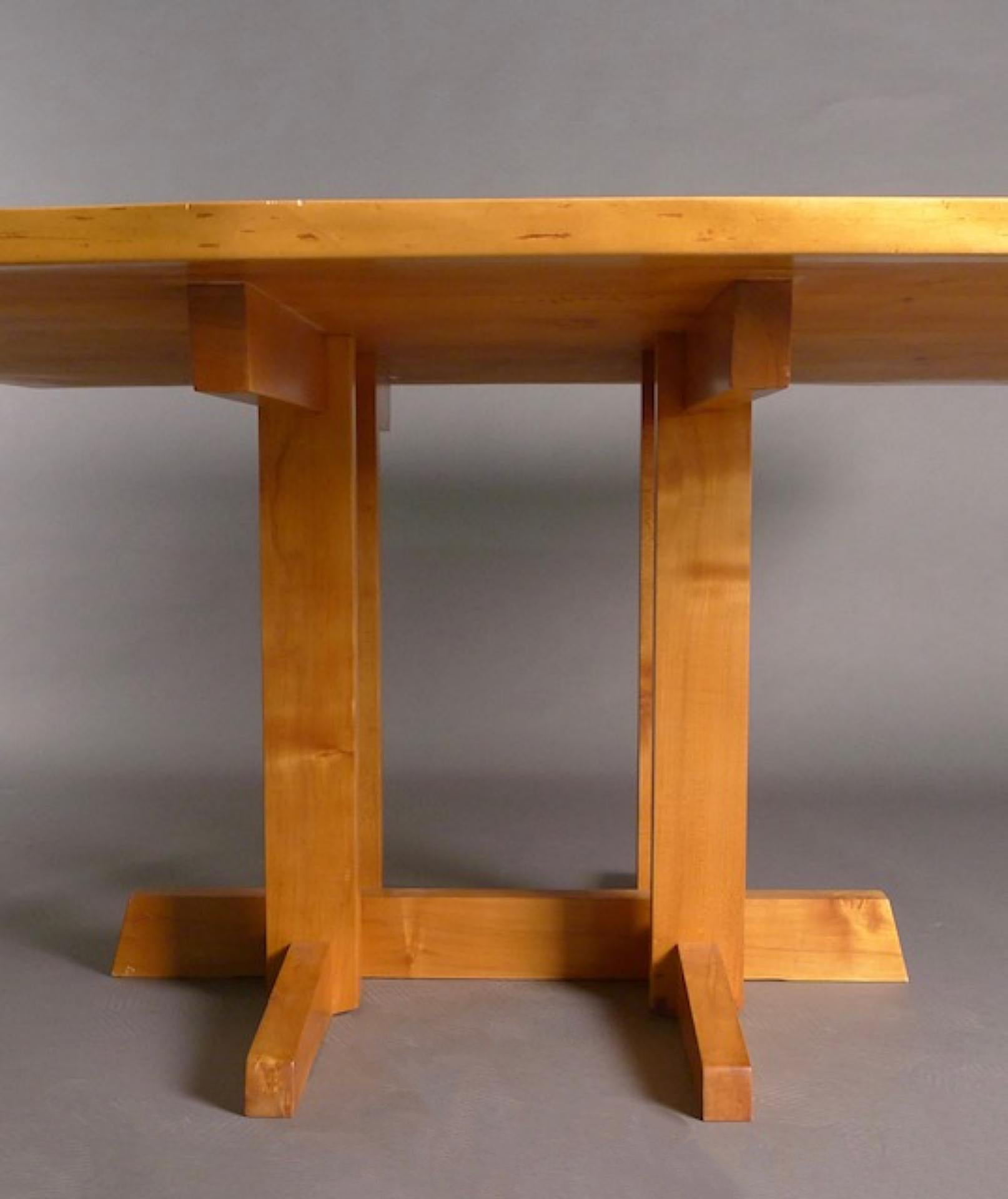 George Nakashima, Maple Frenchman's Cove Dining Table, signed and dated 1980 For Sale 5