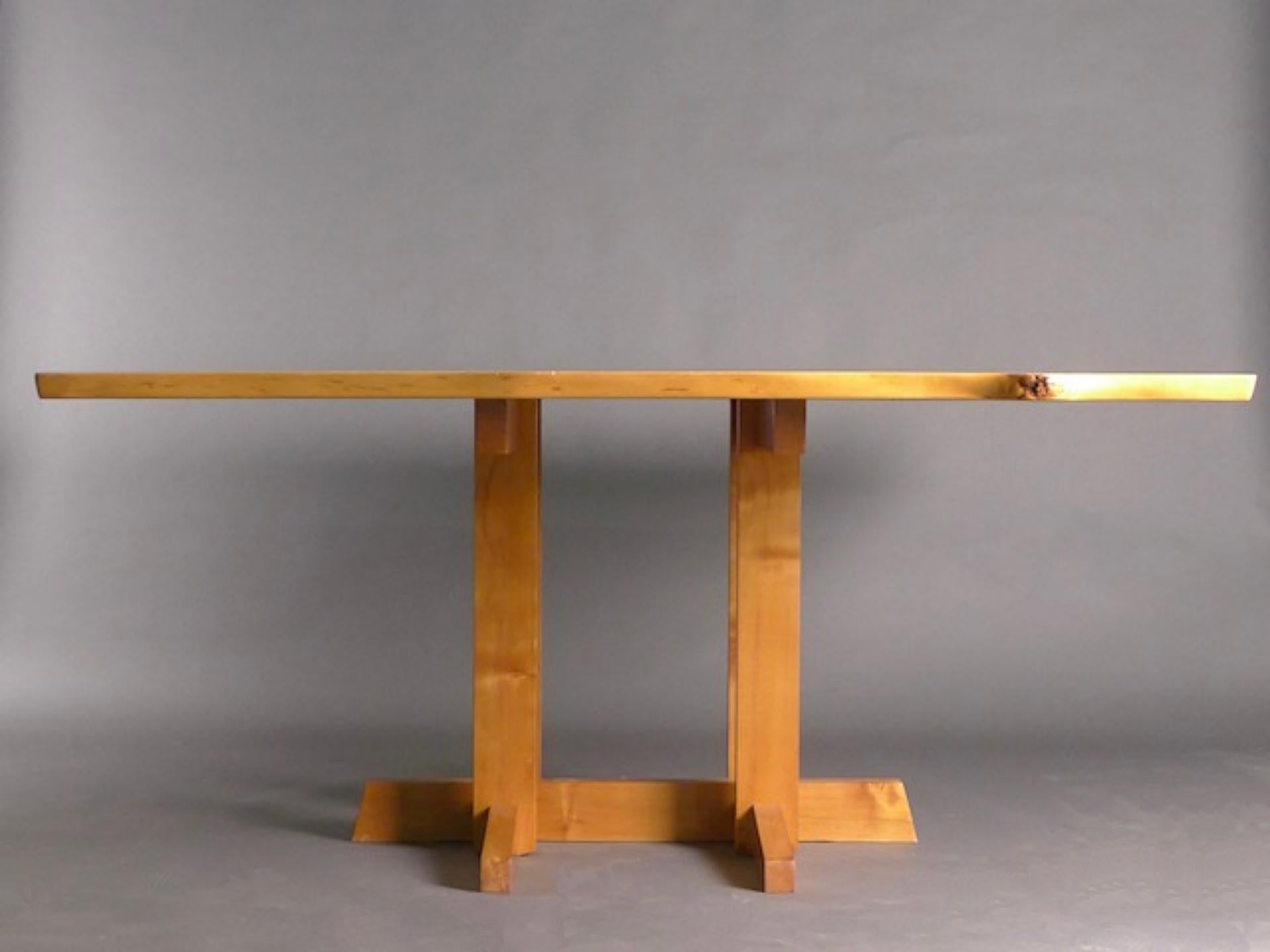 George Nakashima, Maple Frenchman's Cove Dining Table, signed and dated 1980 For Sale 6