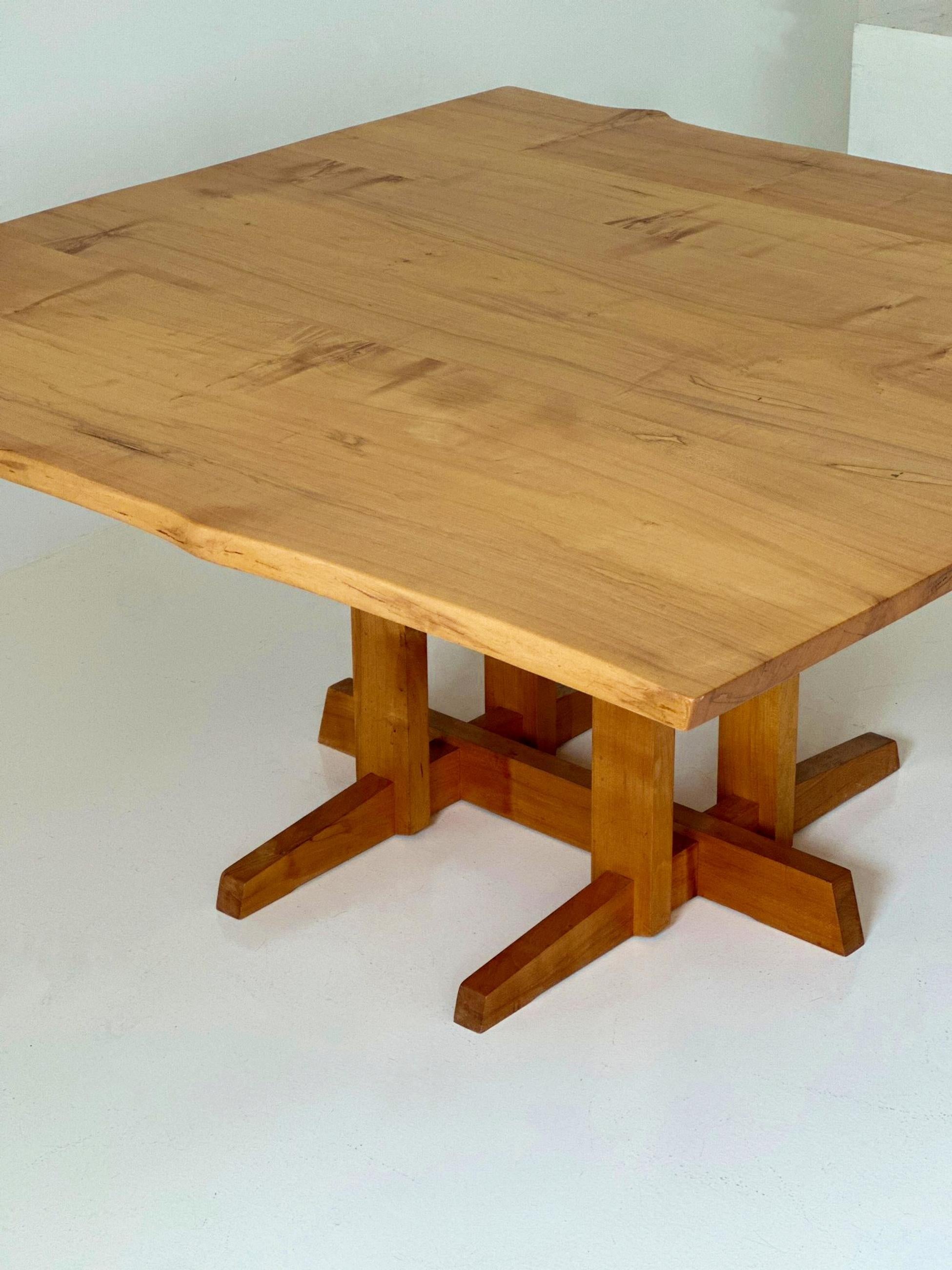 George Nakashima, Maple Frenchman's Cove Dining Table, signed and dated 1980 For Sale 2