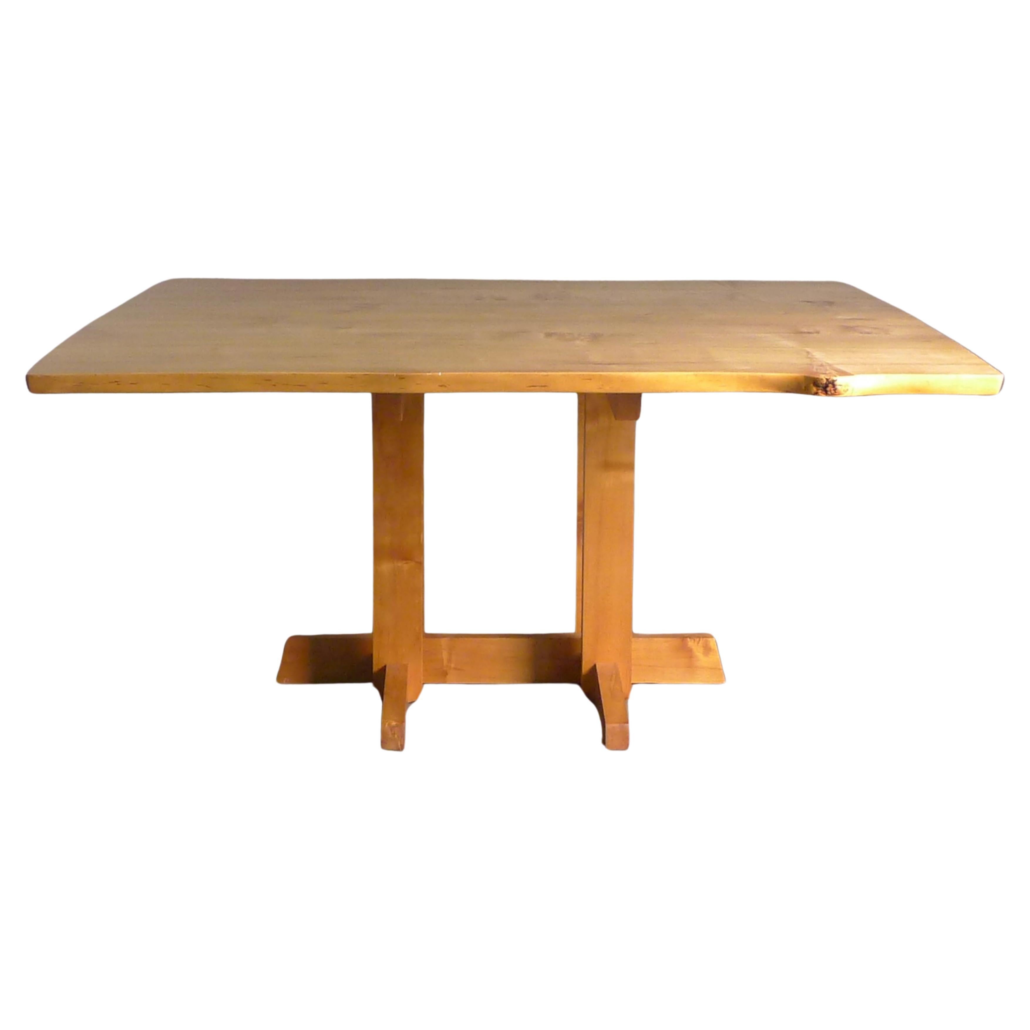 George Nakashima, Maple Frenchman's Cove Dining Table, signed and dated 1980 For Sale