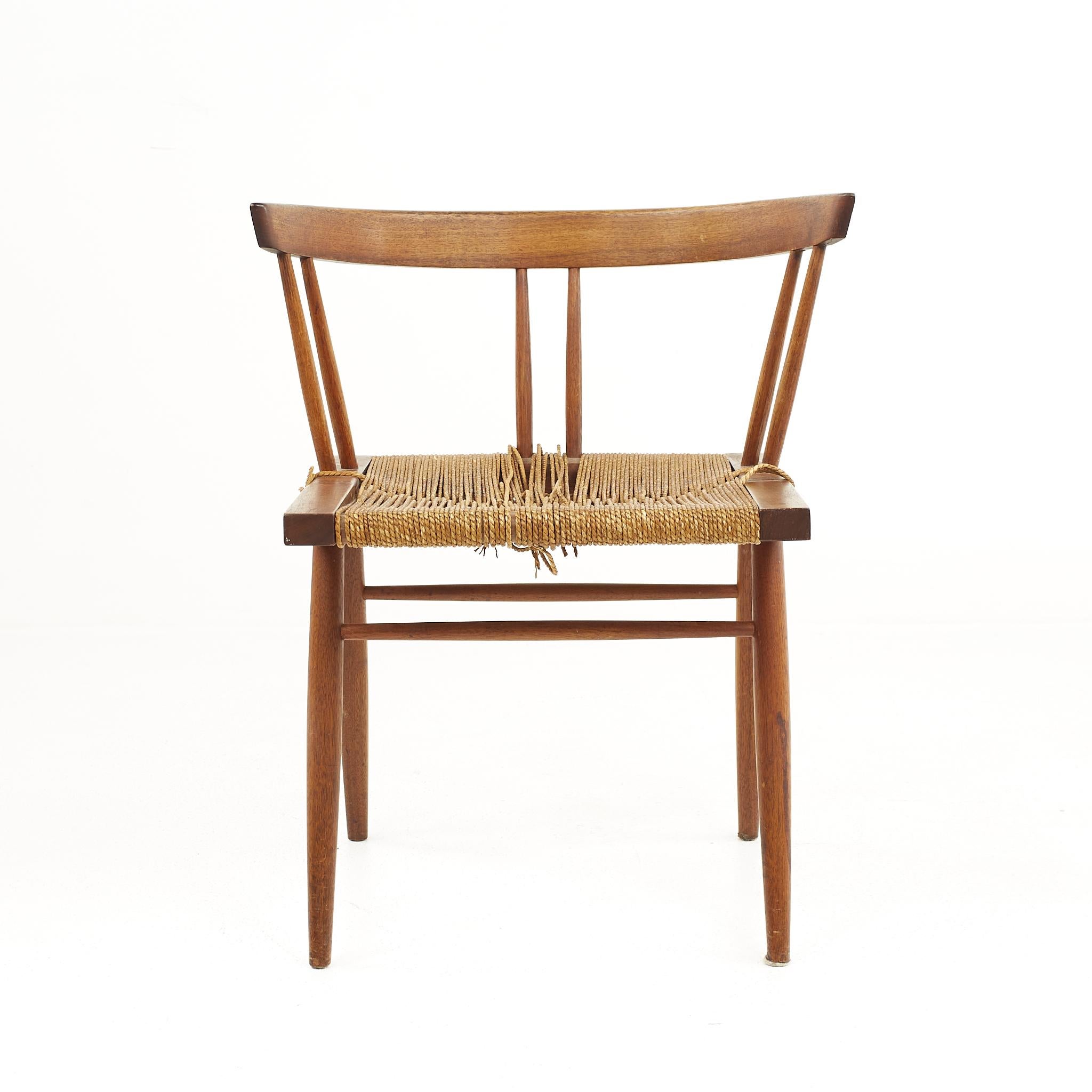 George Nakashima Mid Century Grass Chairm, a Pair 7
