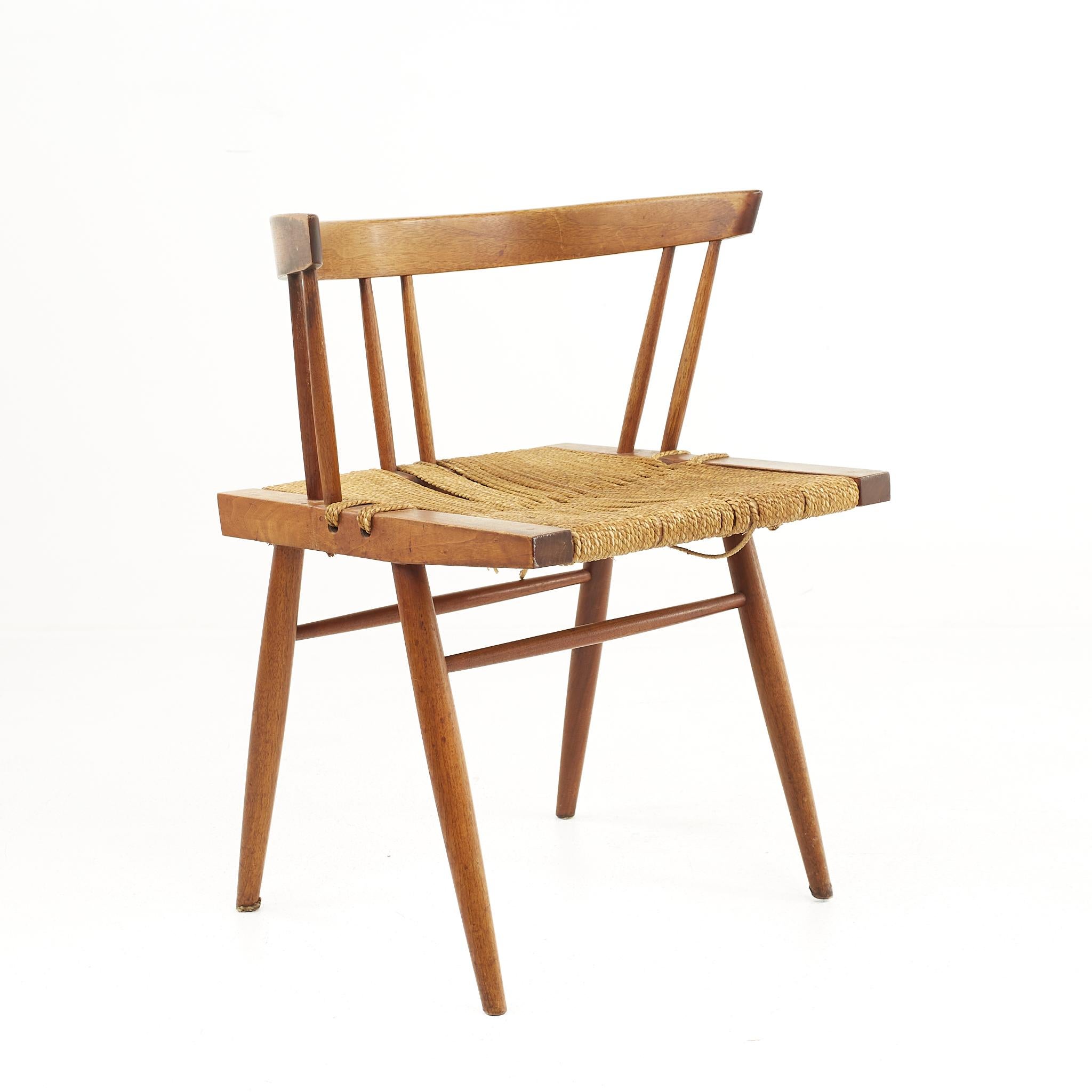 American George Nakashima Mid Century Grass Chairm, a Pair