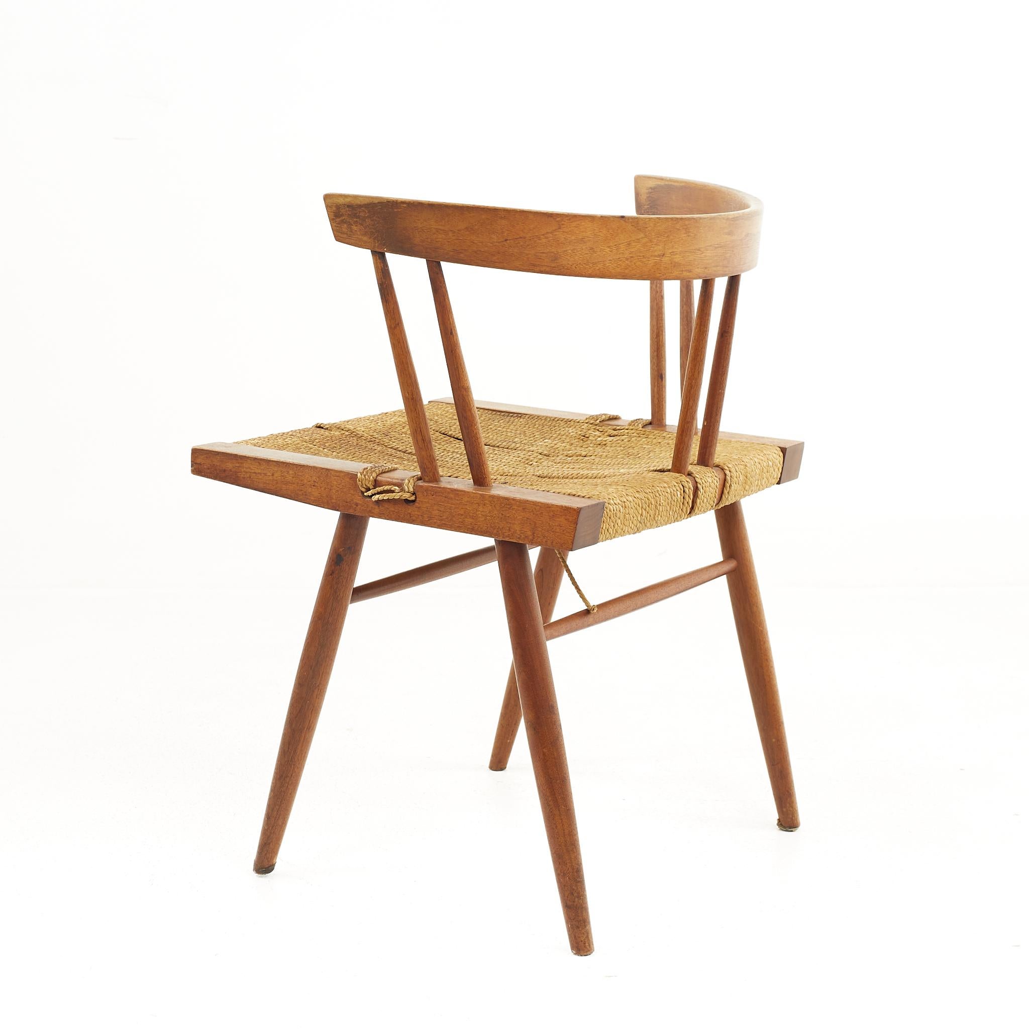 George Nakashima Mid Century Grass Chairm, a Pair 2