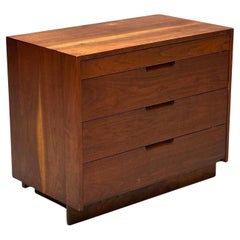 George Nakashima, Mid-Century Modern, Sap Walnut, Rare Nightstand, USA, 1957