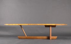 Table basse Minguren II de George Nakashima, signée et datée de 1984