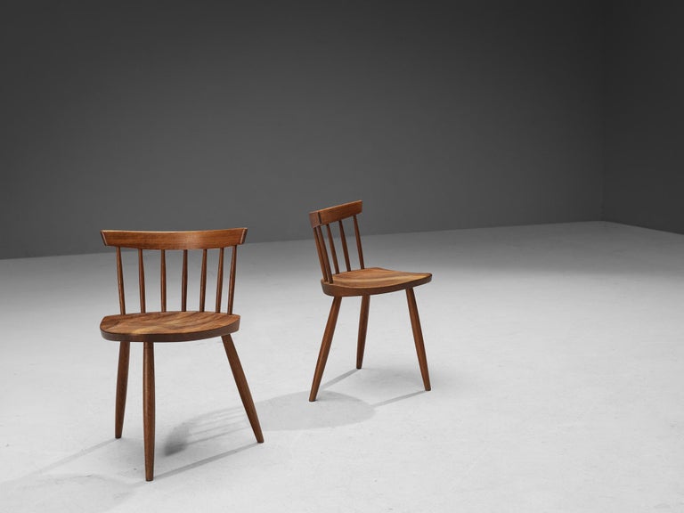 Nakashima 'Mira' Chairs in Walnut For Sale at 1stDibs