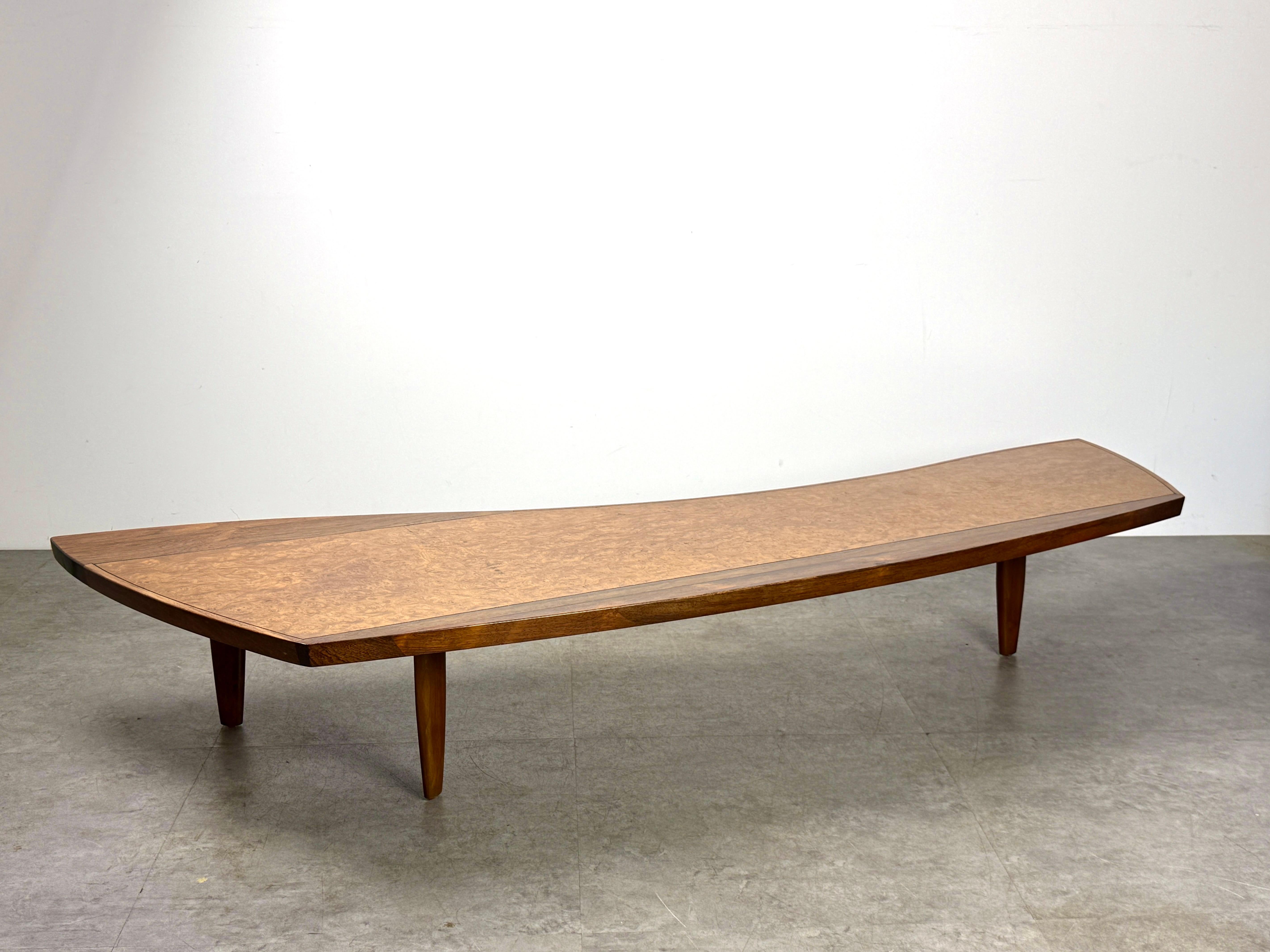 George Nakashima Coffee Table Model 200-84W in Elm Burl for Widdicomb Origins 4