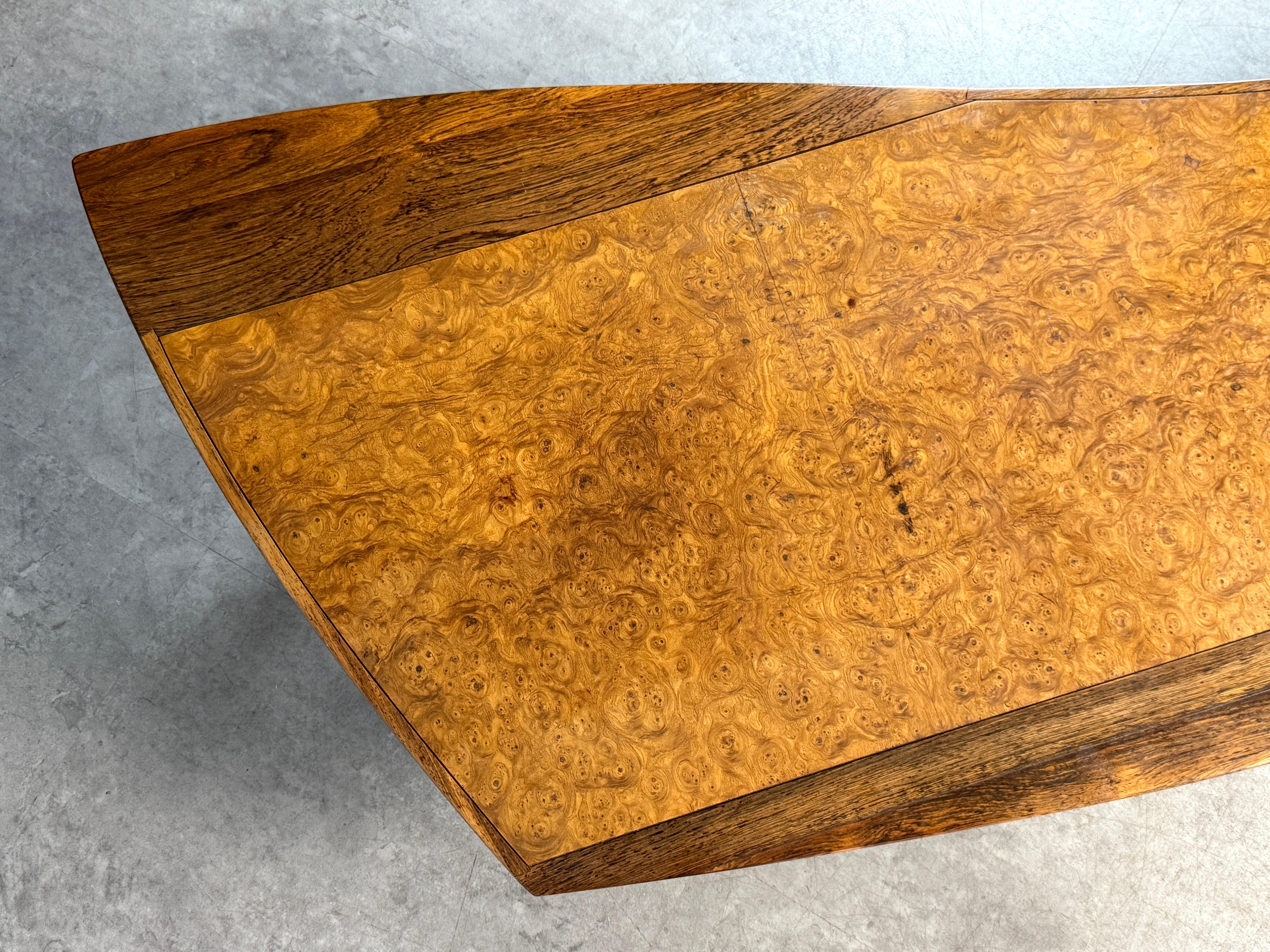 George Nakashima Coffee Table Model 200-84W in Elm Burl for Widdicomb Origins 6