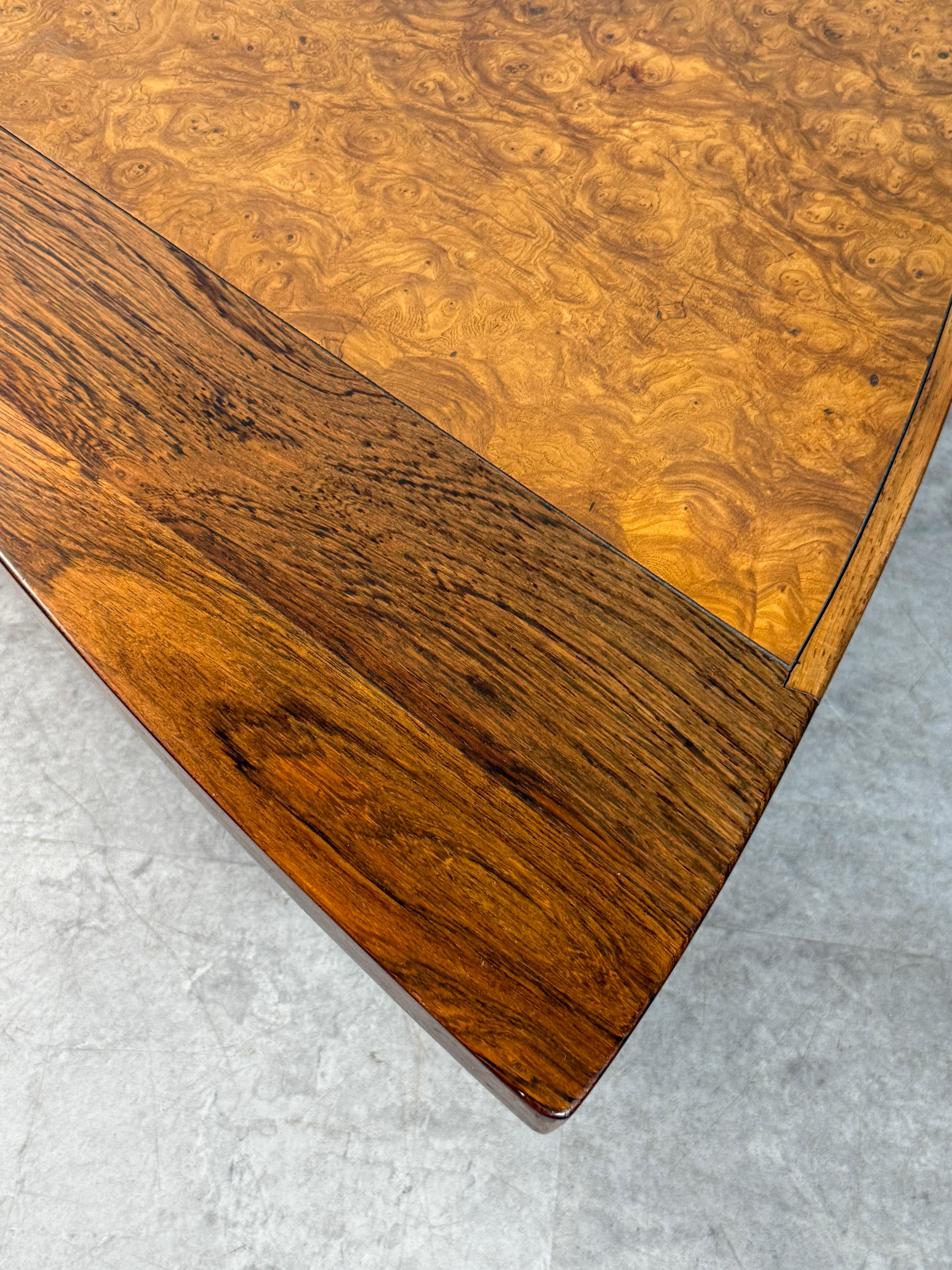 George Nakashima Coffee Table Model 200-84W in Elm Burl for Widdicomb Origins 7